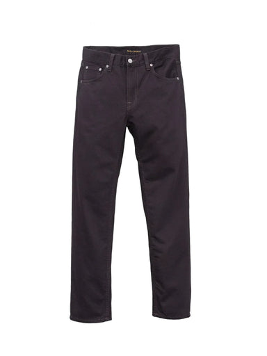 Dark brown slim-fit jeans