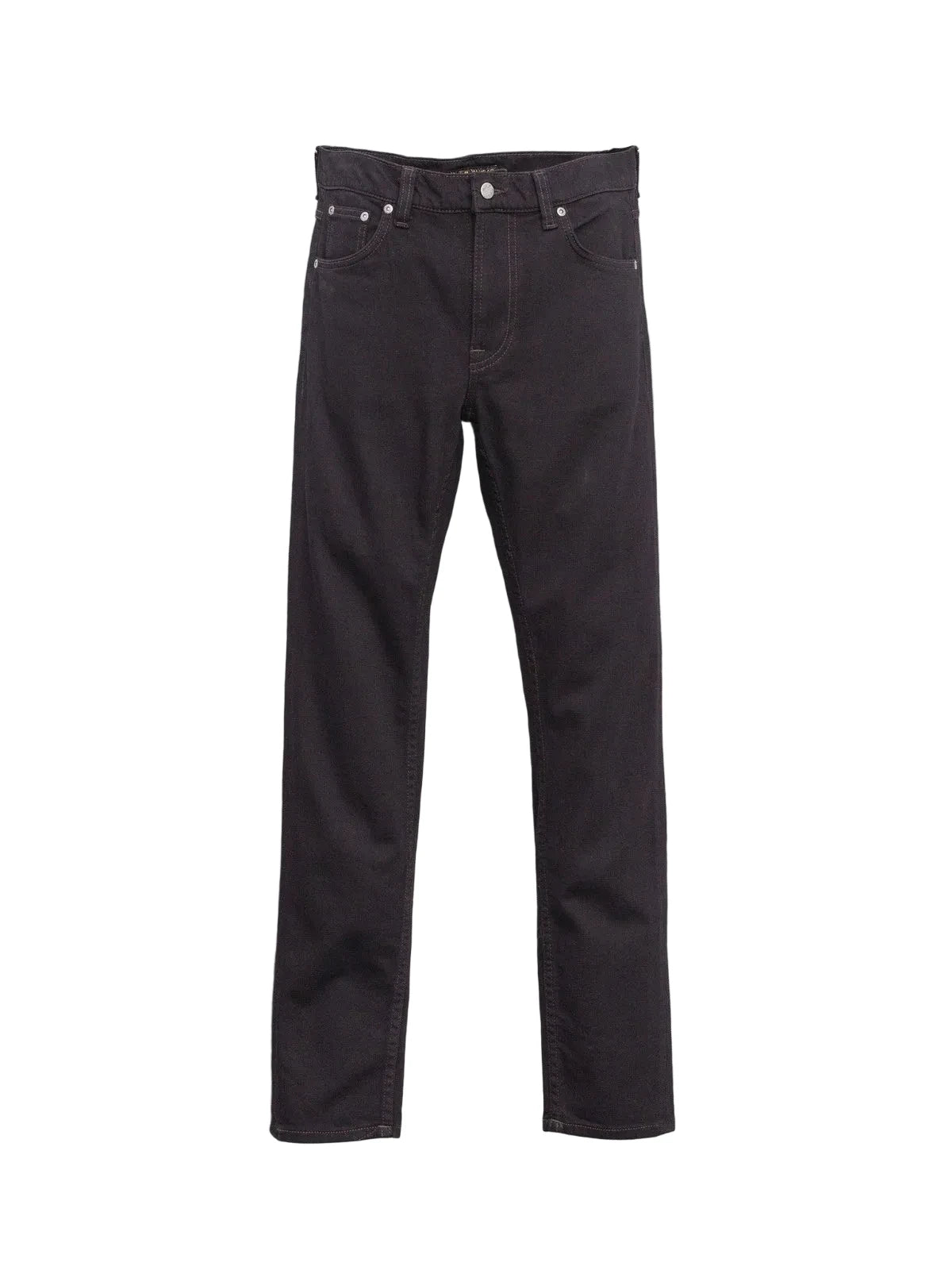 Dark brown slim-fit jeans 