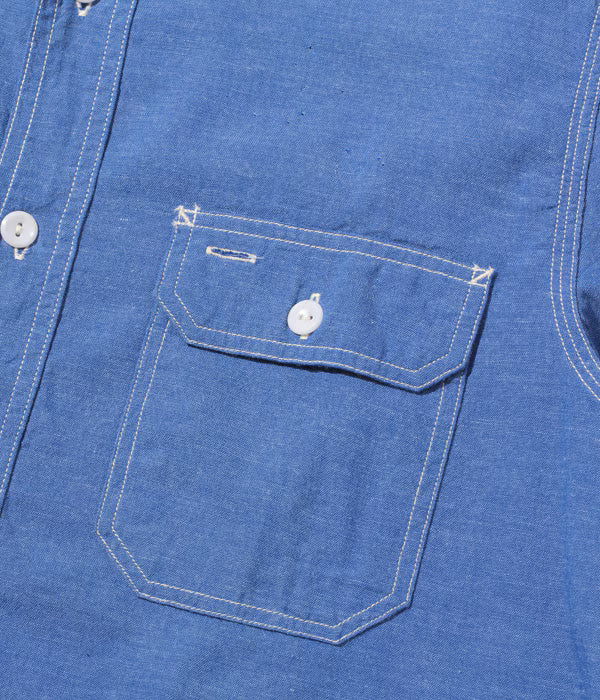 SC25513 Vat Dye Chambray Work Shirt