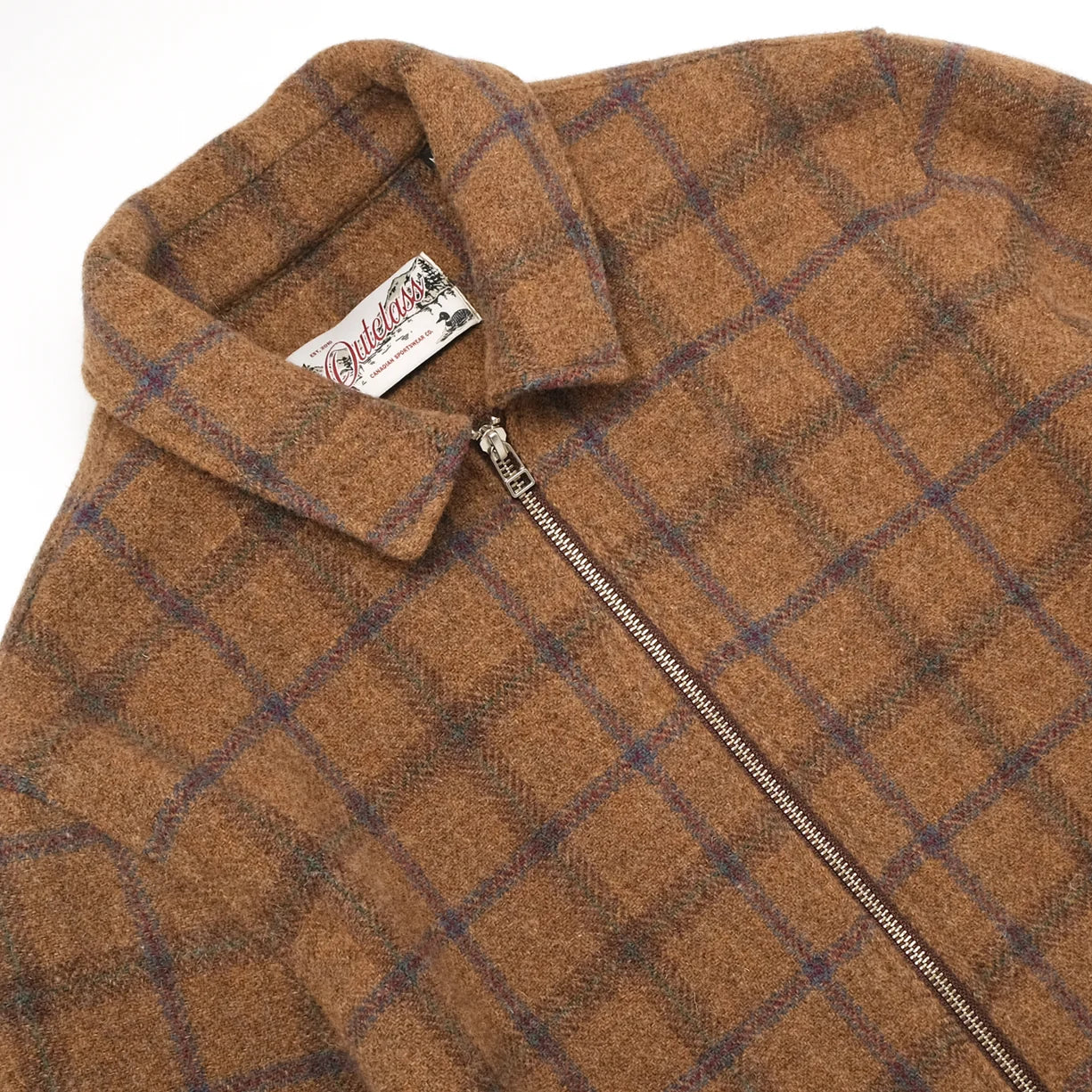Hazel Plaid Wool Zip Overshirt