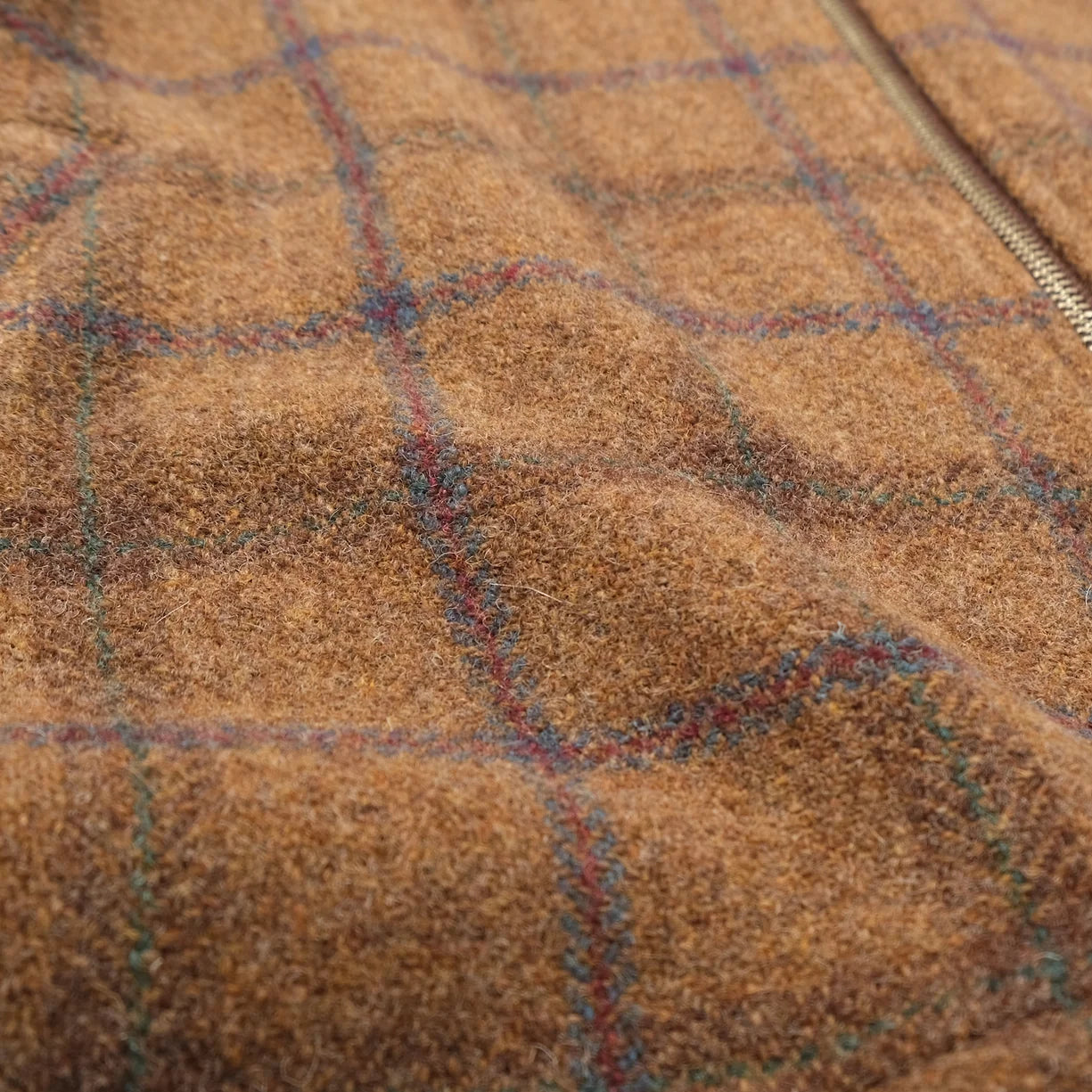 Hazel Plaid Wool Zip Overshirt