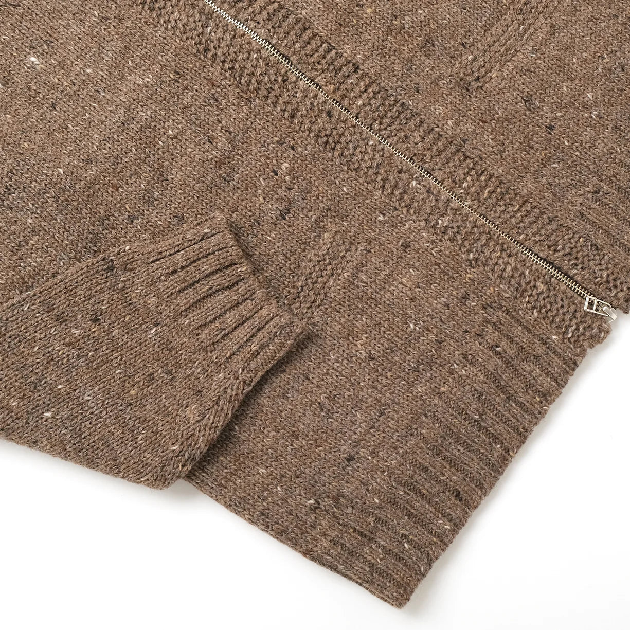 Campfire Motif Zip Cardigan