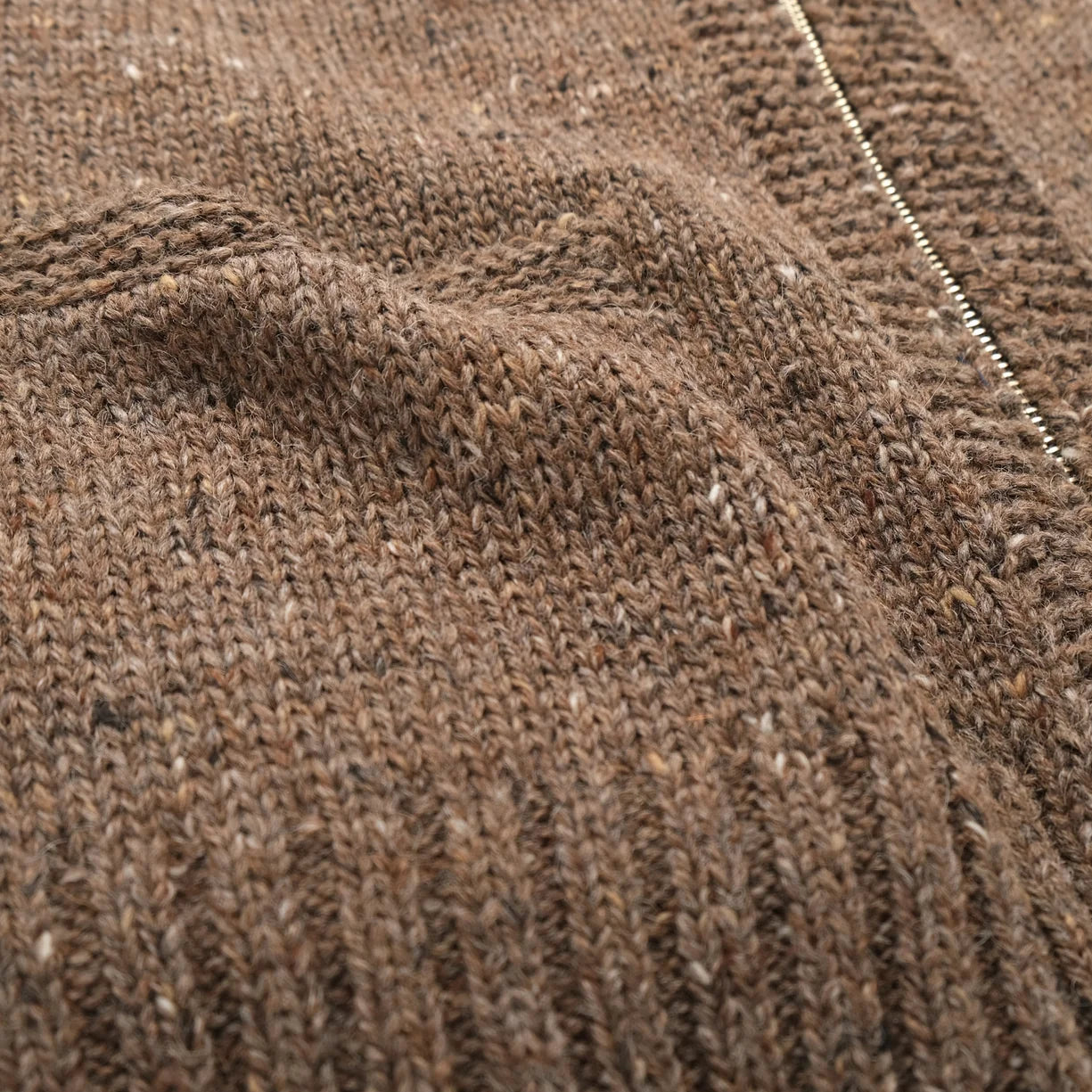 Campfire Motif Zip Cardigan