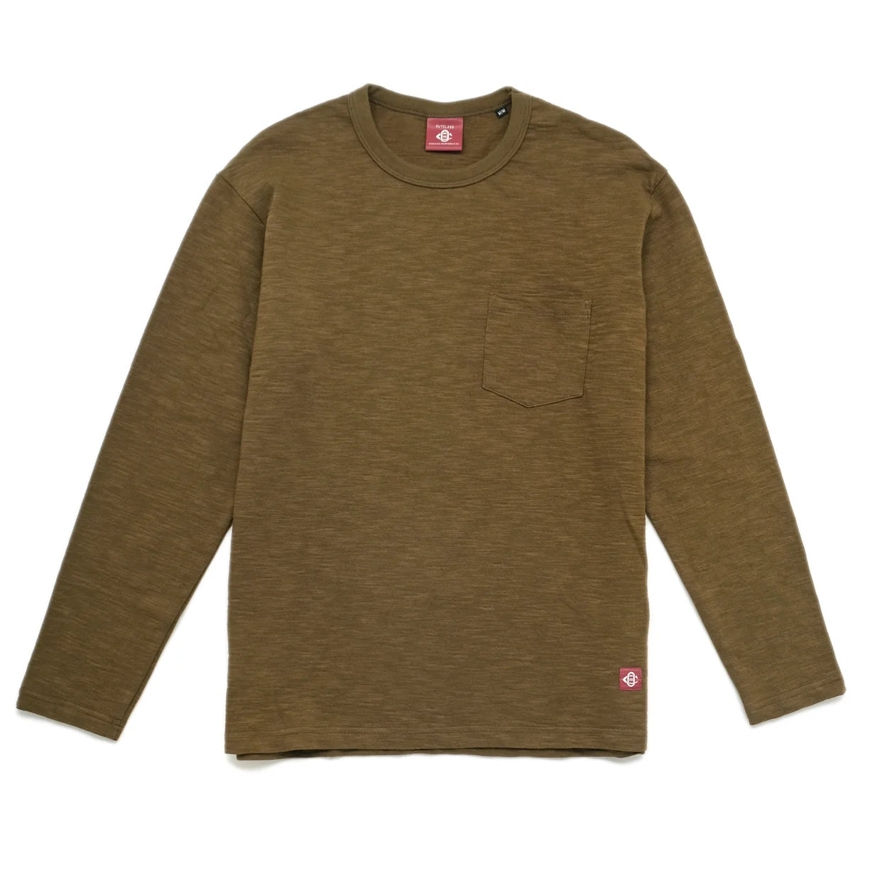5215 Slub L/S Pocket Tee Olive