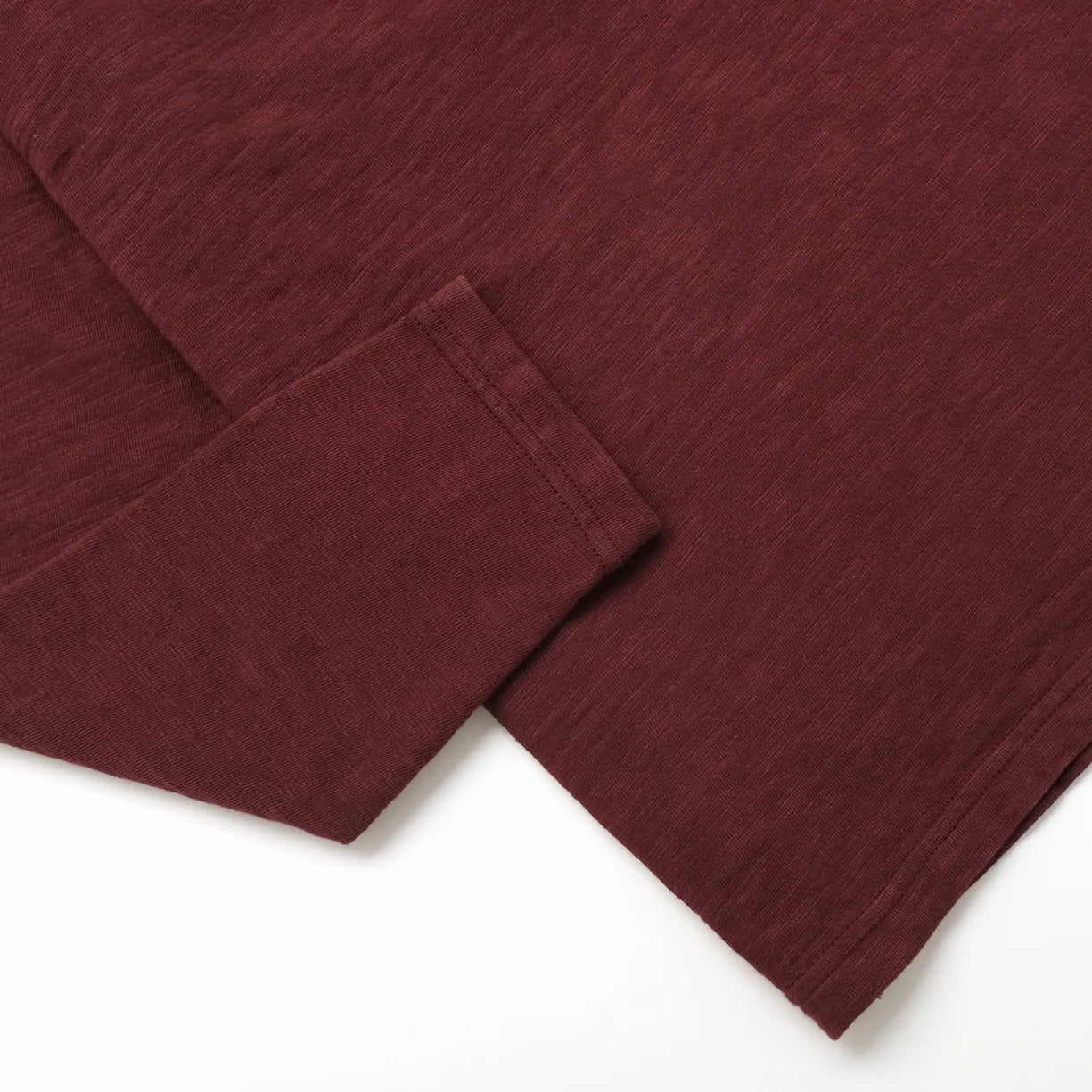 5213 Slub L/S Pocket Tee Maroon