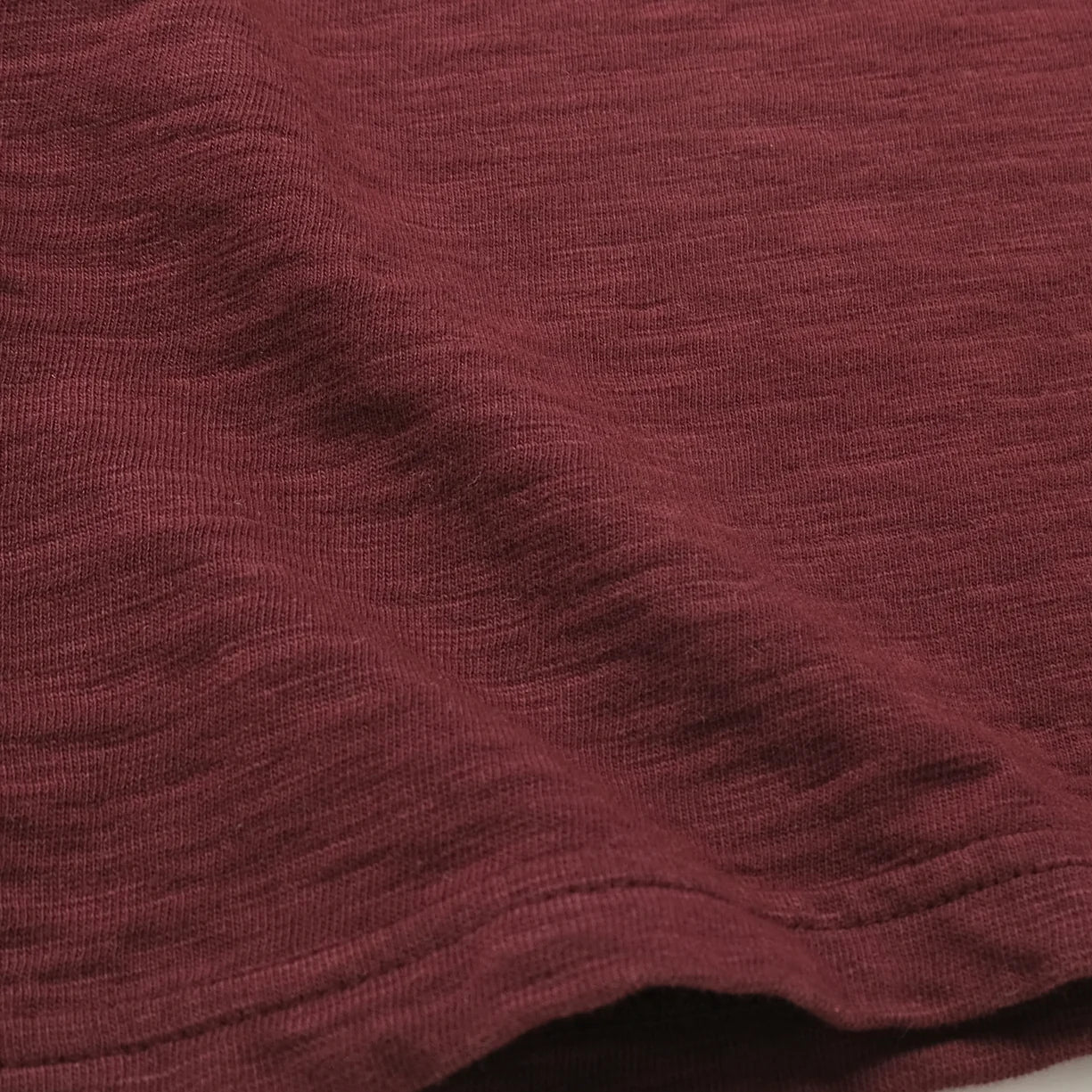 5213 Slub L/S Pocket Tee Maroon