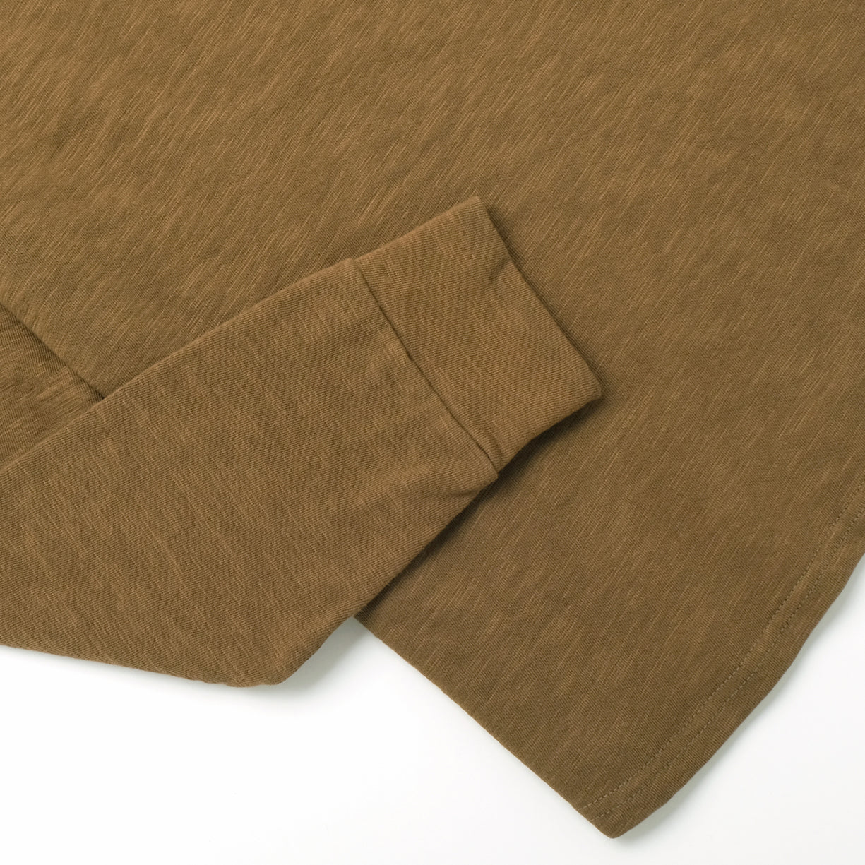 5221 Slub L/S Henley Olive