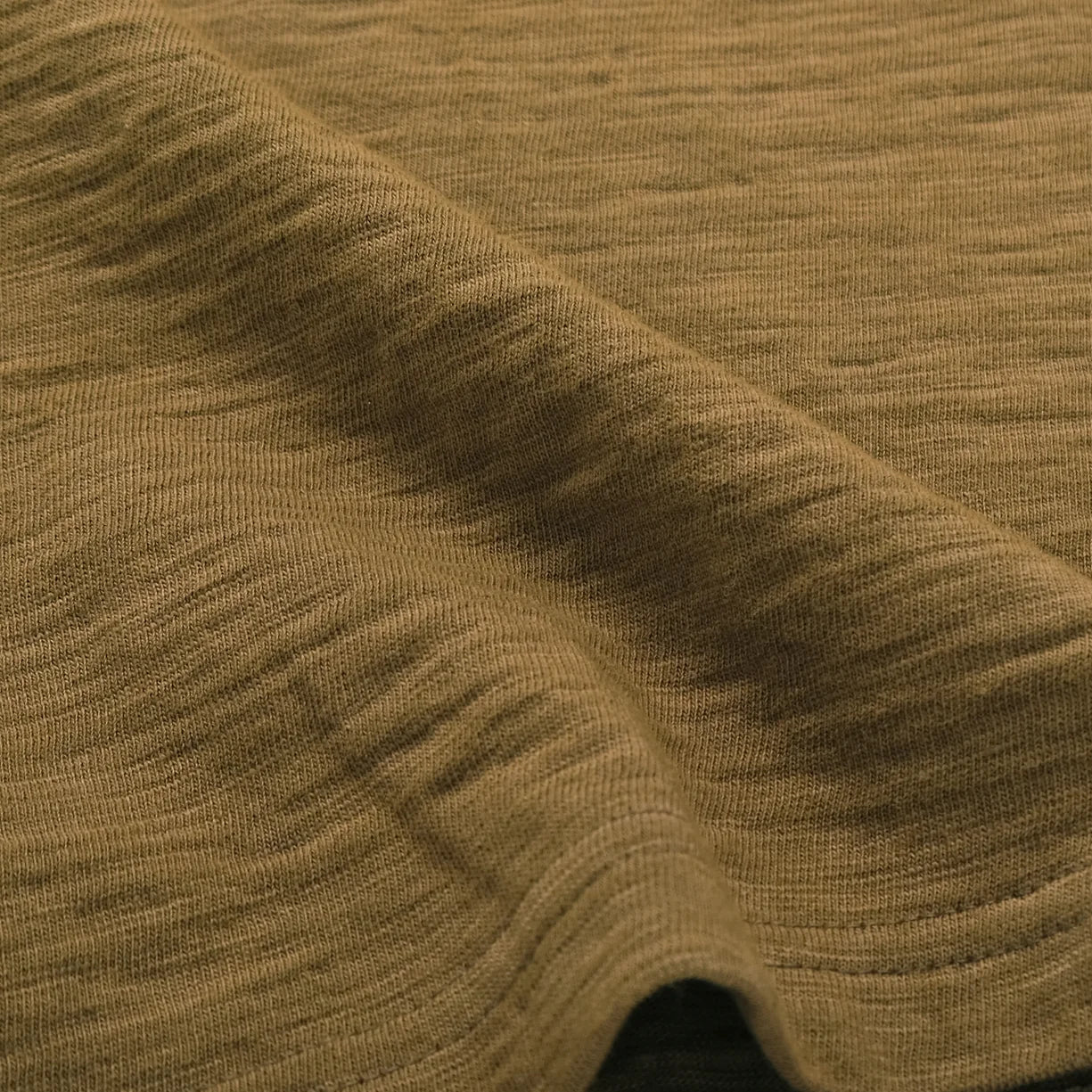 5221 Slub L/S Henley Olive