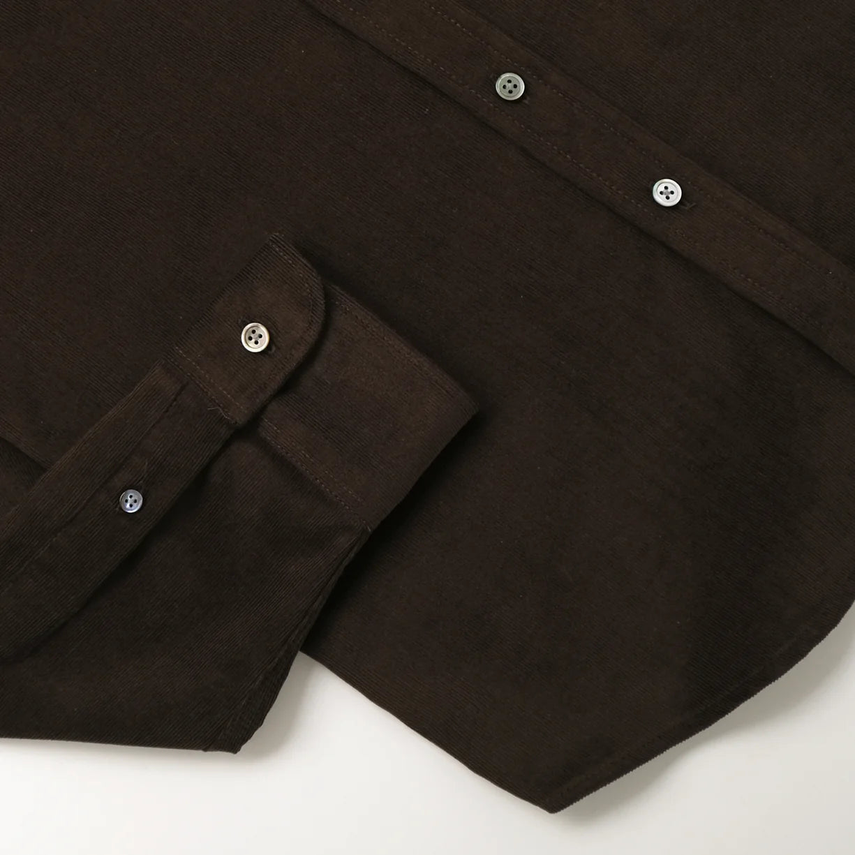 Mocha Baby Cord Classic Shirt