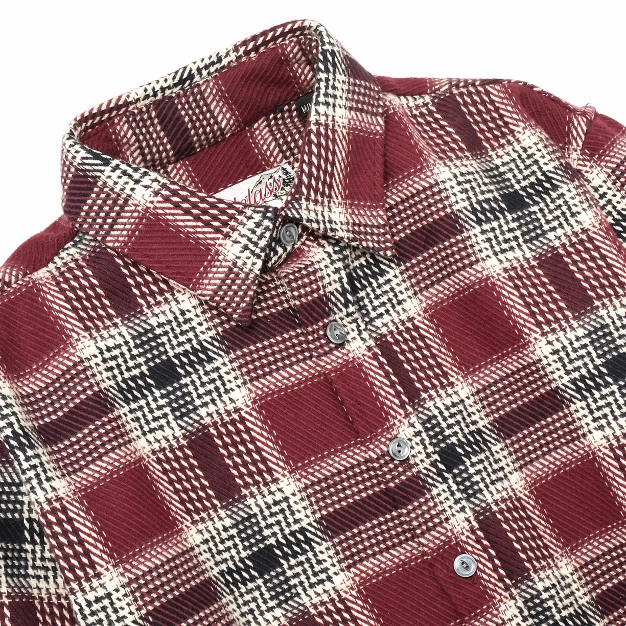 Maroon Plaid Blanket Easy Shirt