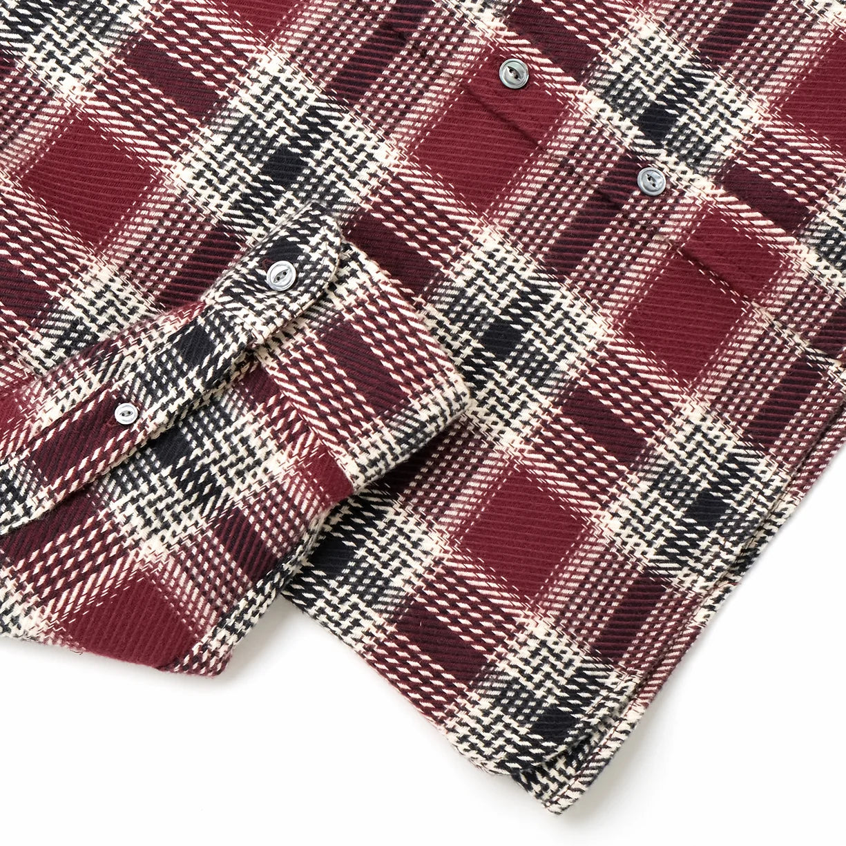 Maroon Plaid Blanket Easy Shirt