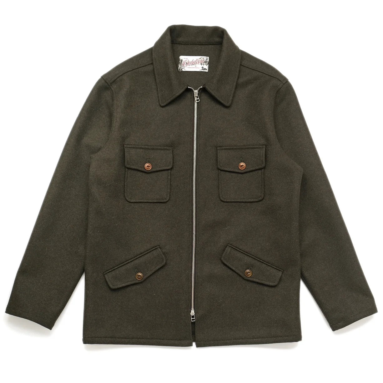 Olive Wool Field Jacket