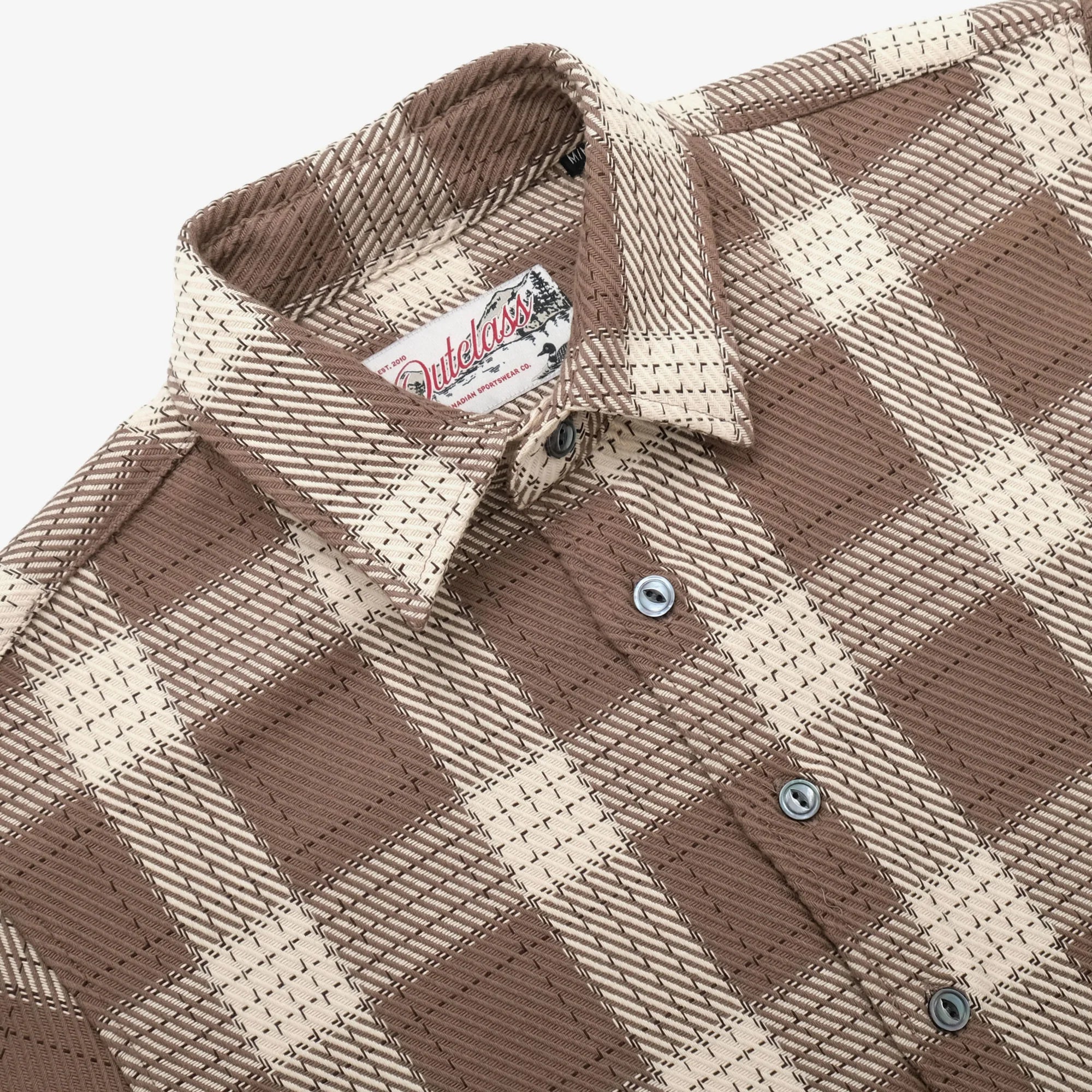 Taupe Check Easy Shirt