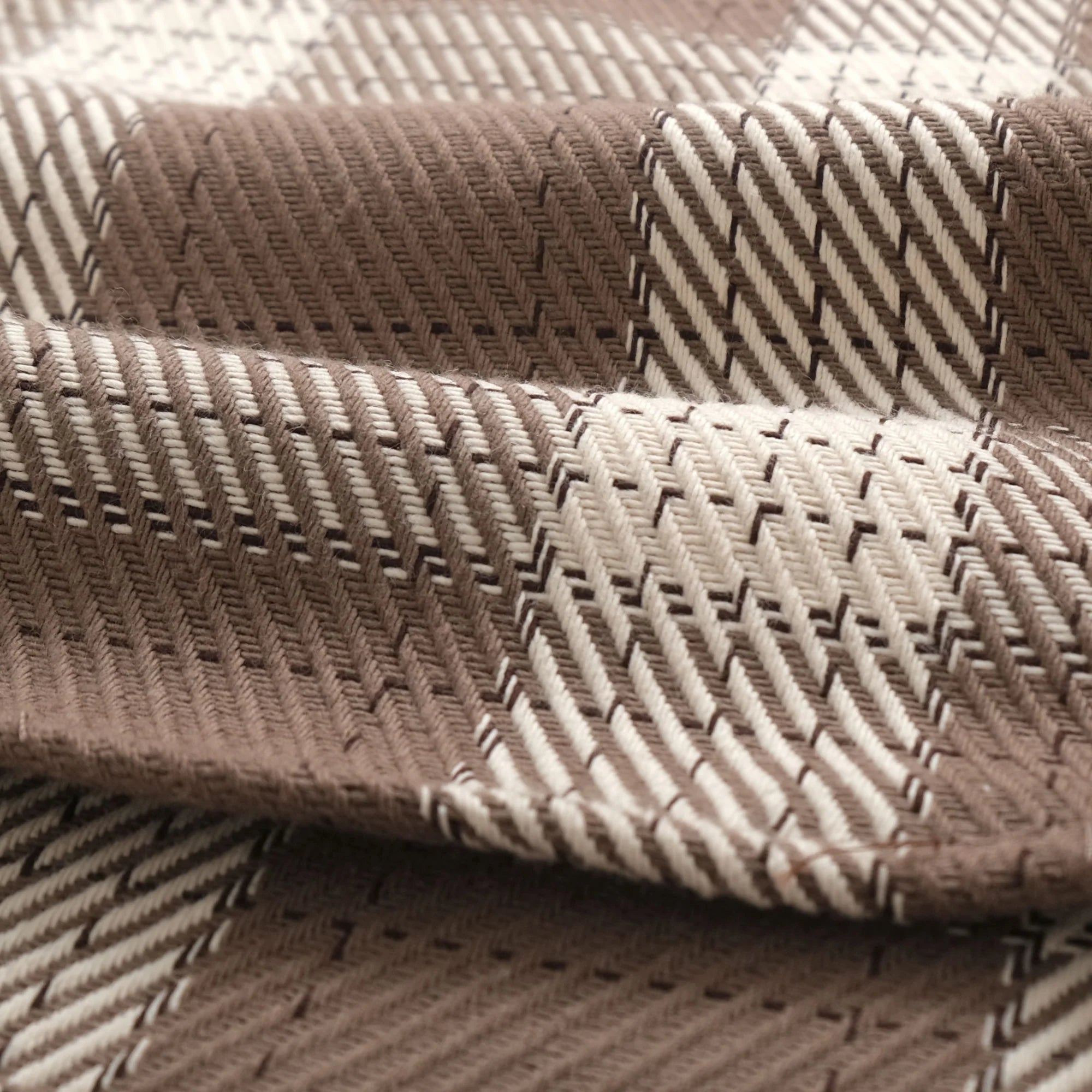 Taupe Check Easy Shirt