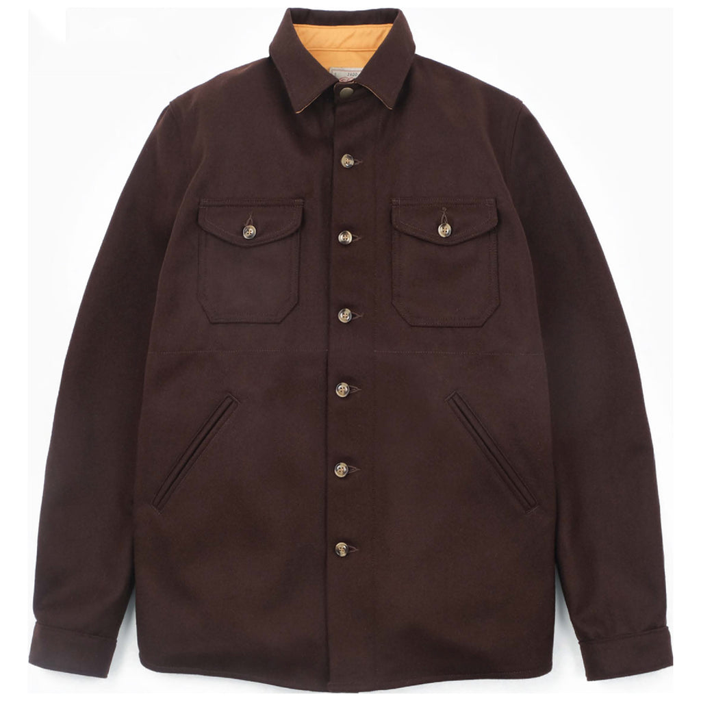DEHEN CRISSMAN OVERSHIRTジャケット　BROWN M 美品 Crissman Overshirt - Dark Tan Mix – Dehen 1920