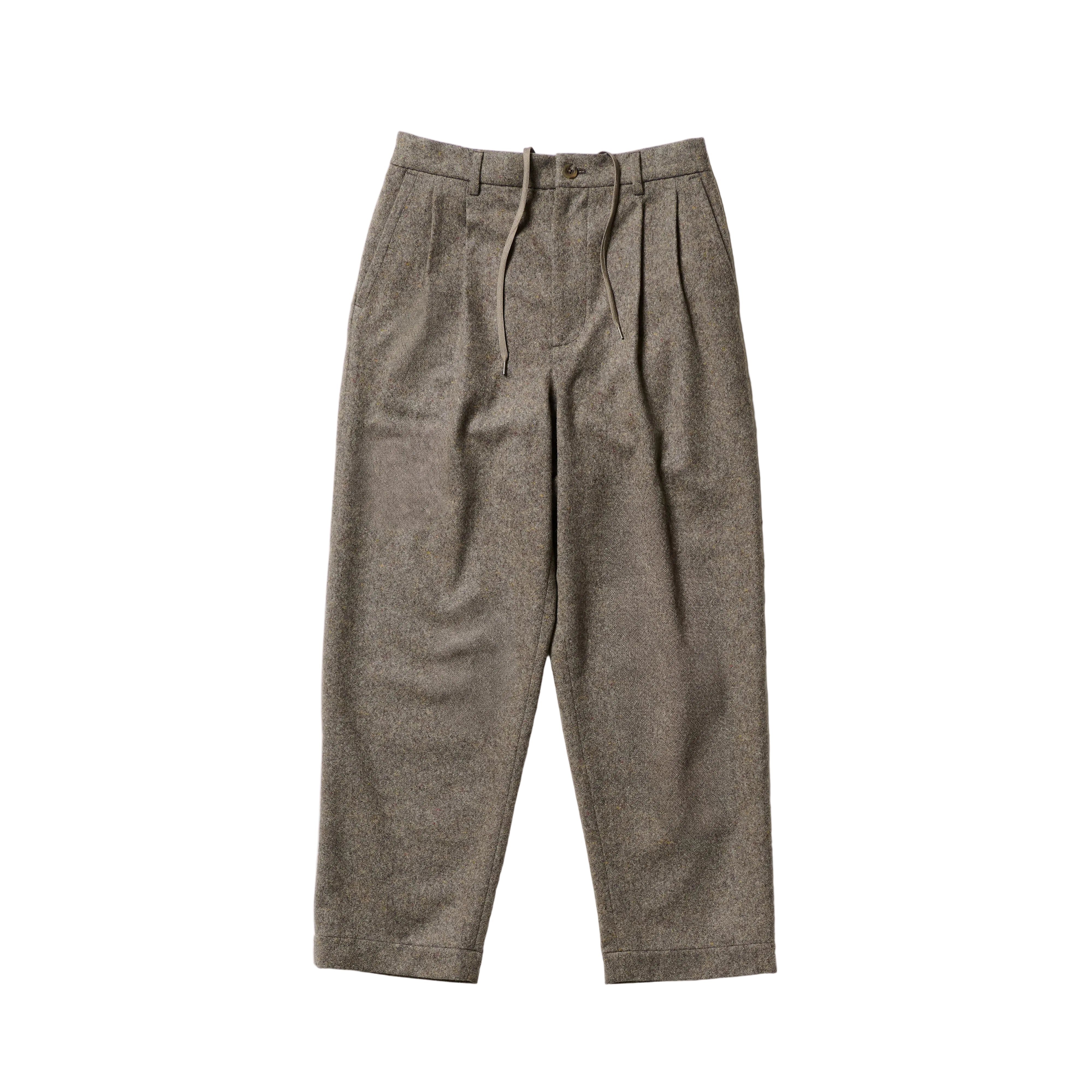 VTD-0525-PT 2 Tuck Easy Trouser Dark Sepia