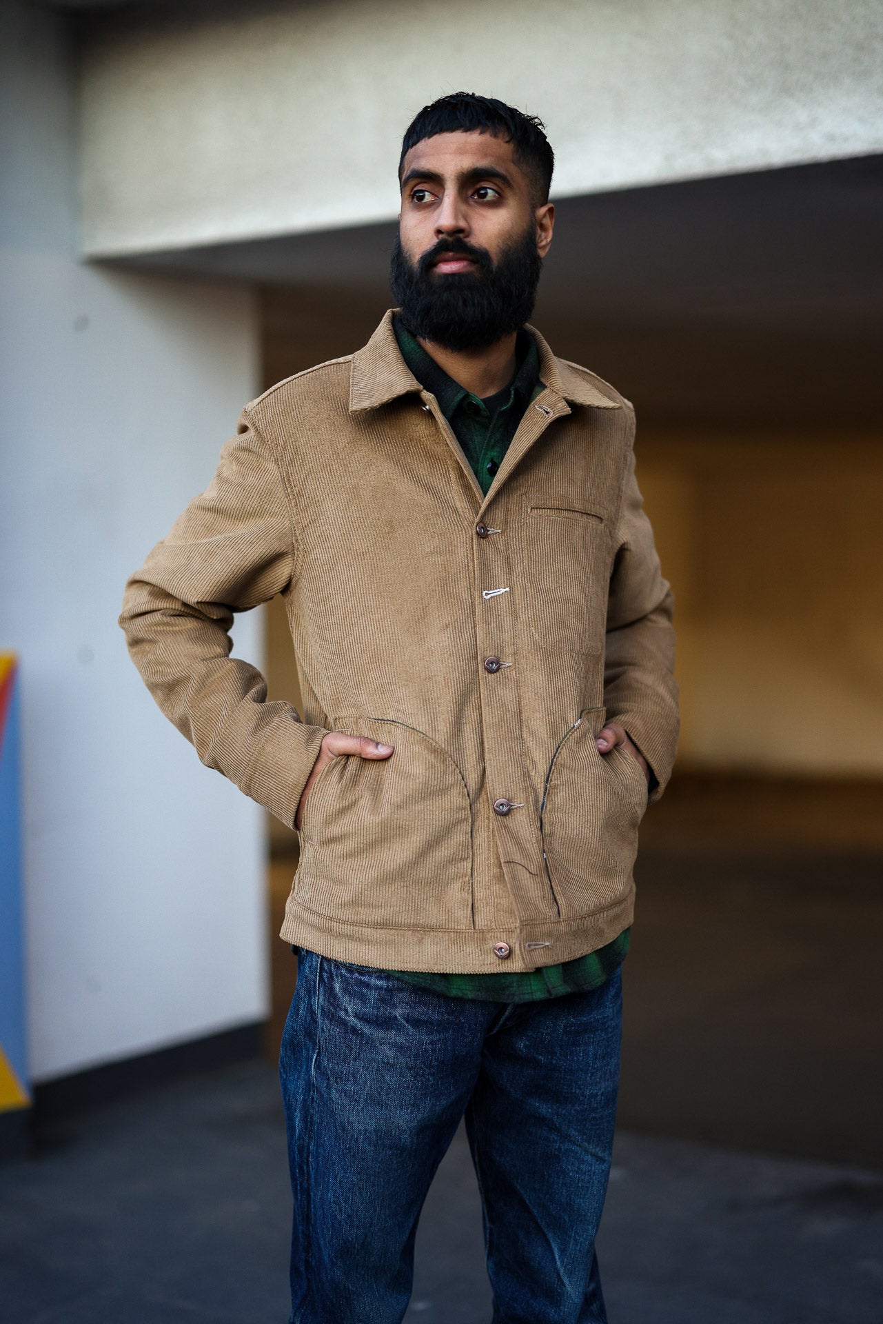 Tan Corduroy Lined Supply Jacket