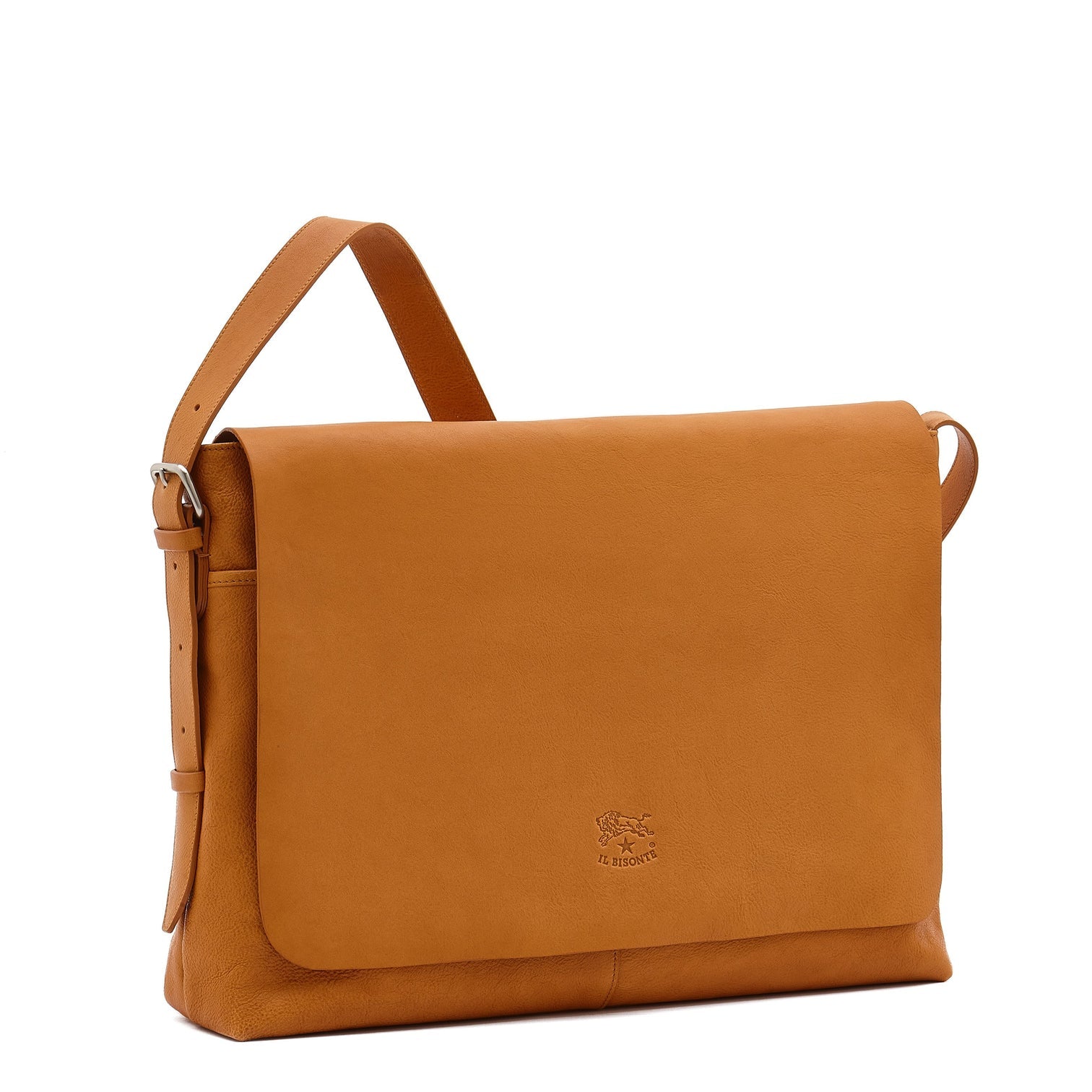 Brolio Men's Medium Messenger Bag Natural