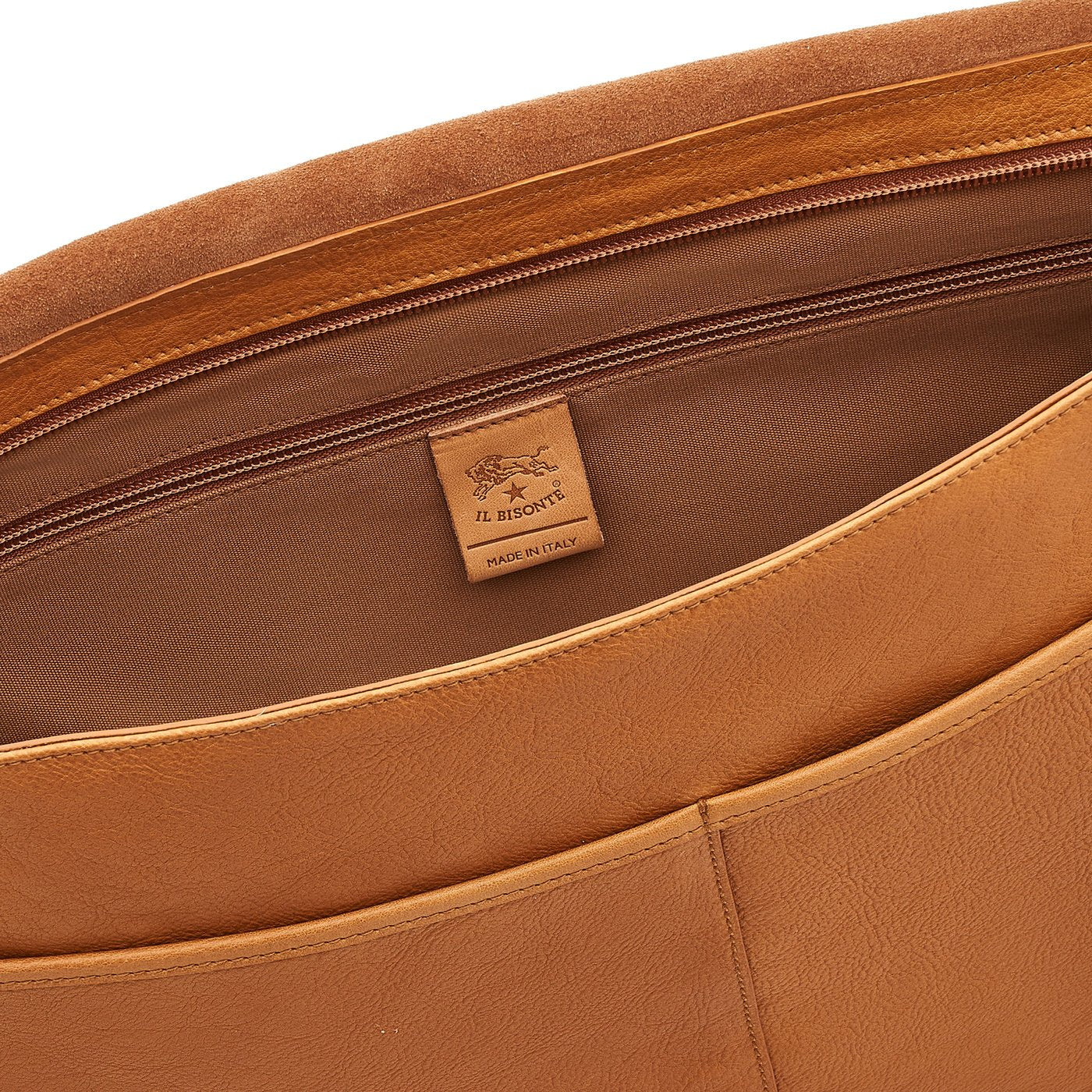 Brolio Men's Medium Messenger Bag Natural