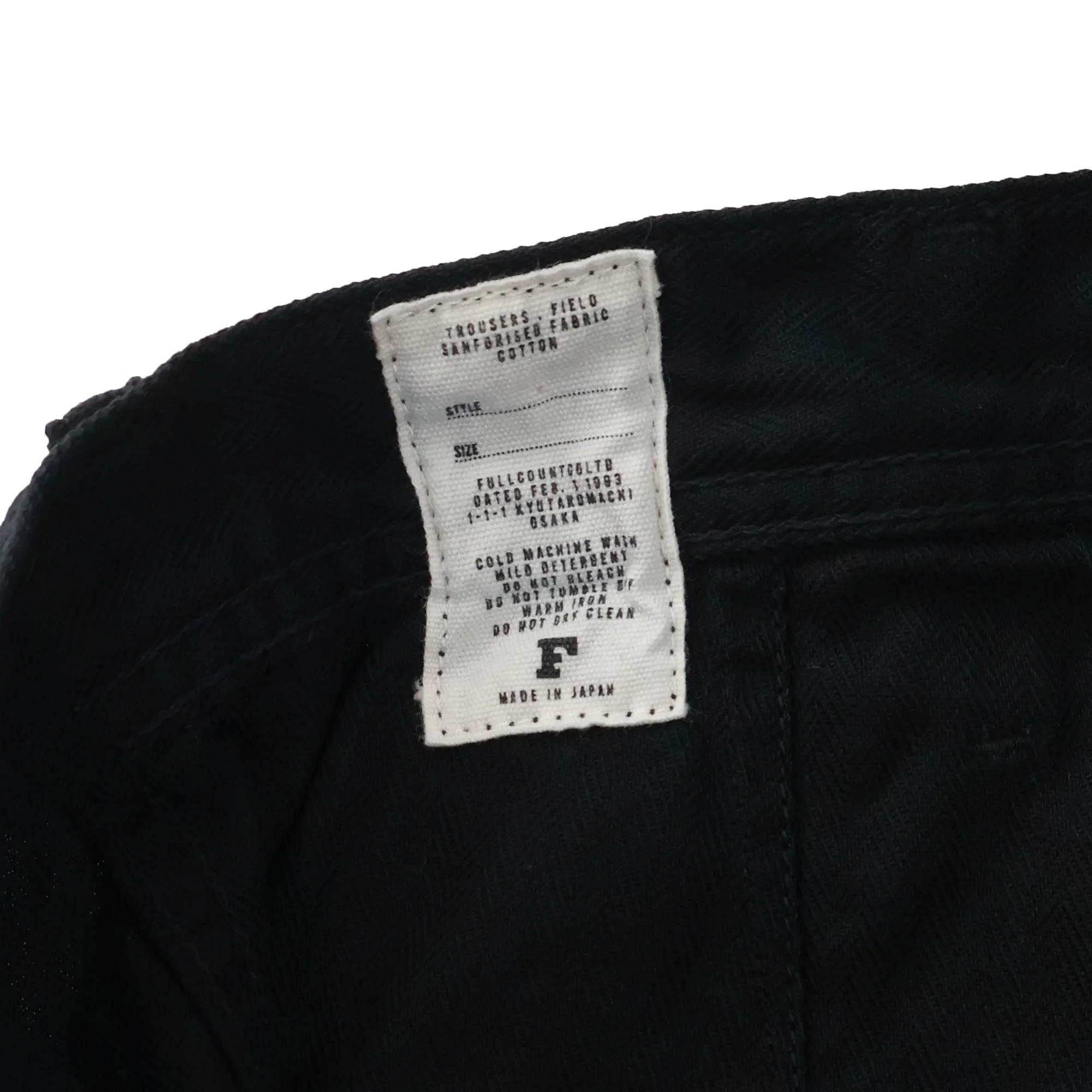 1141-2 USN Herringbonme Seamen’s Trousers Black