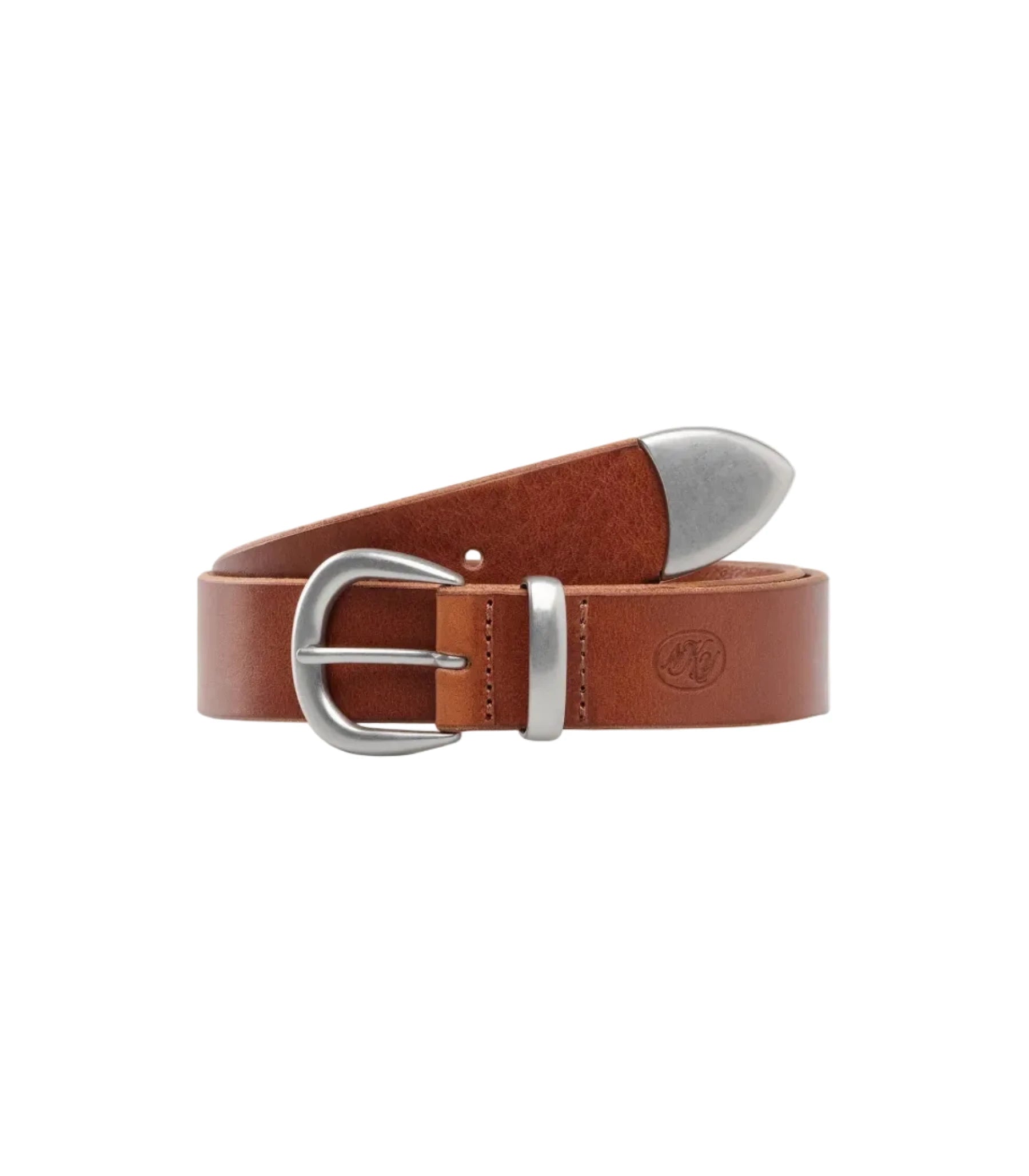 Western Bridle Leather Belt Brown