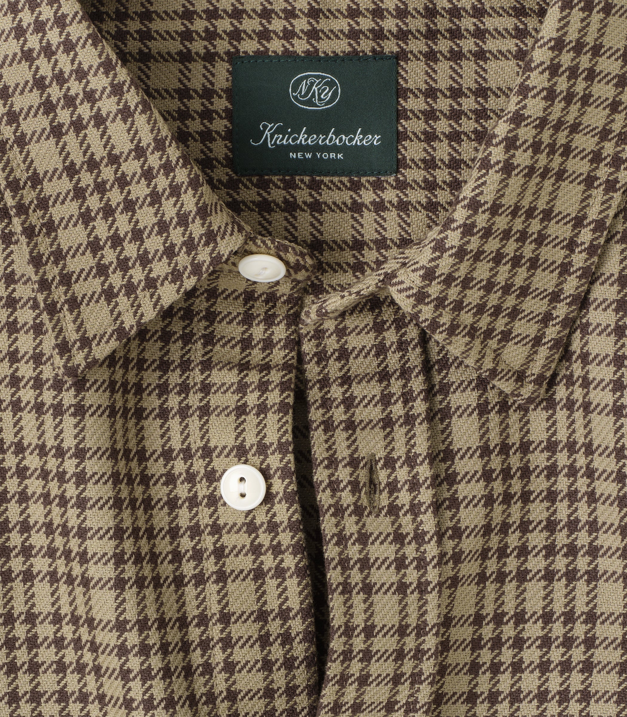 Brother Flannel Mint & Brown Plaid
