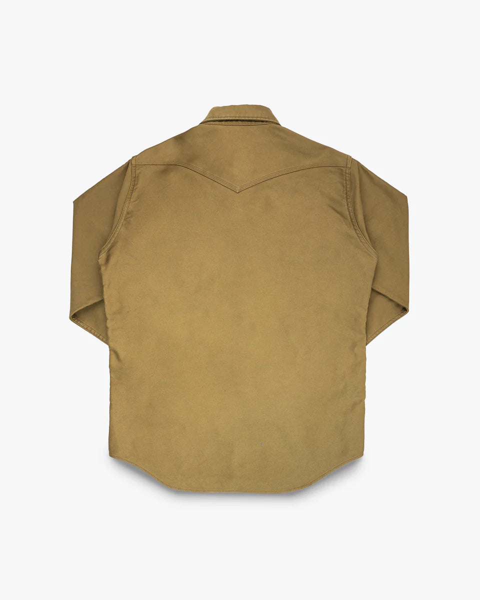 IHSH-426-KHA 12oz Military Moleskin Western Shirt - Khaki
