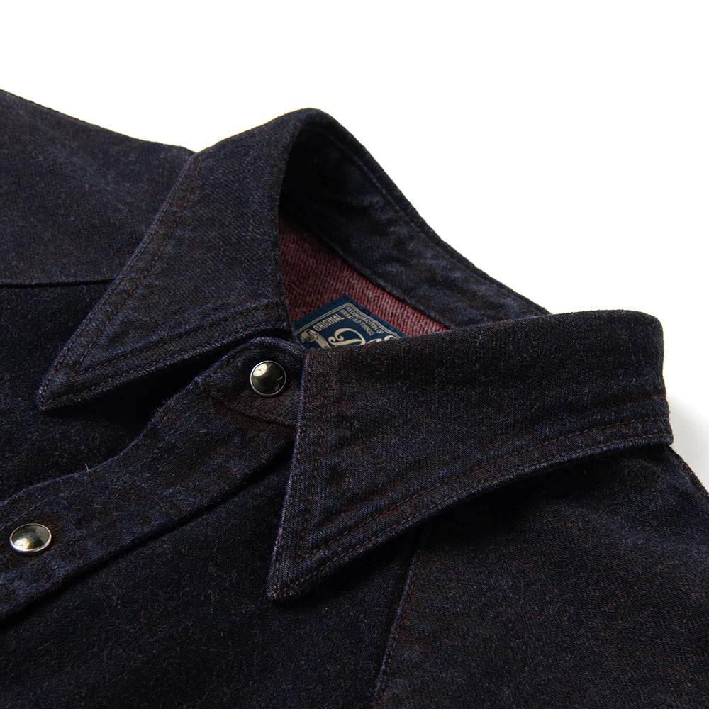 D5727 Bengala Dye Western Shirt - Red