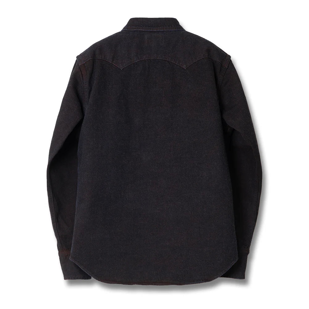 D5727 Bengala Dye Western Shirt - Red