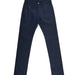 Navy blue pants on a white background