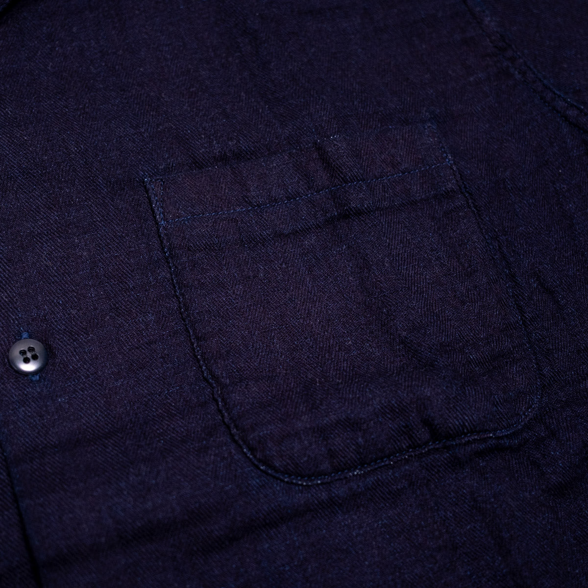 552605-I Herringbone Double Gauze S/S Indigo
