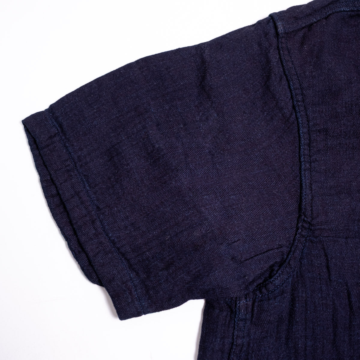 552605-I Herringbone Double Gauze S/S Indigo