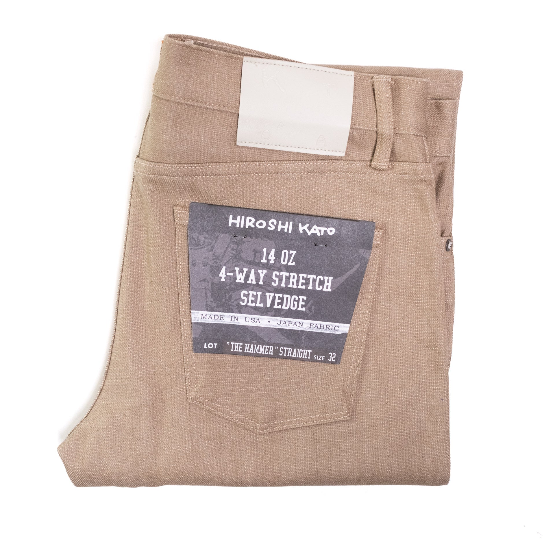 The Hammer 14oz Selvedge Denim Army Beige Raw