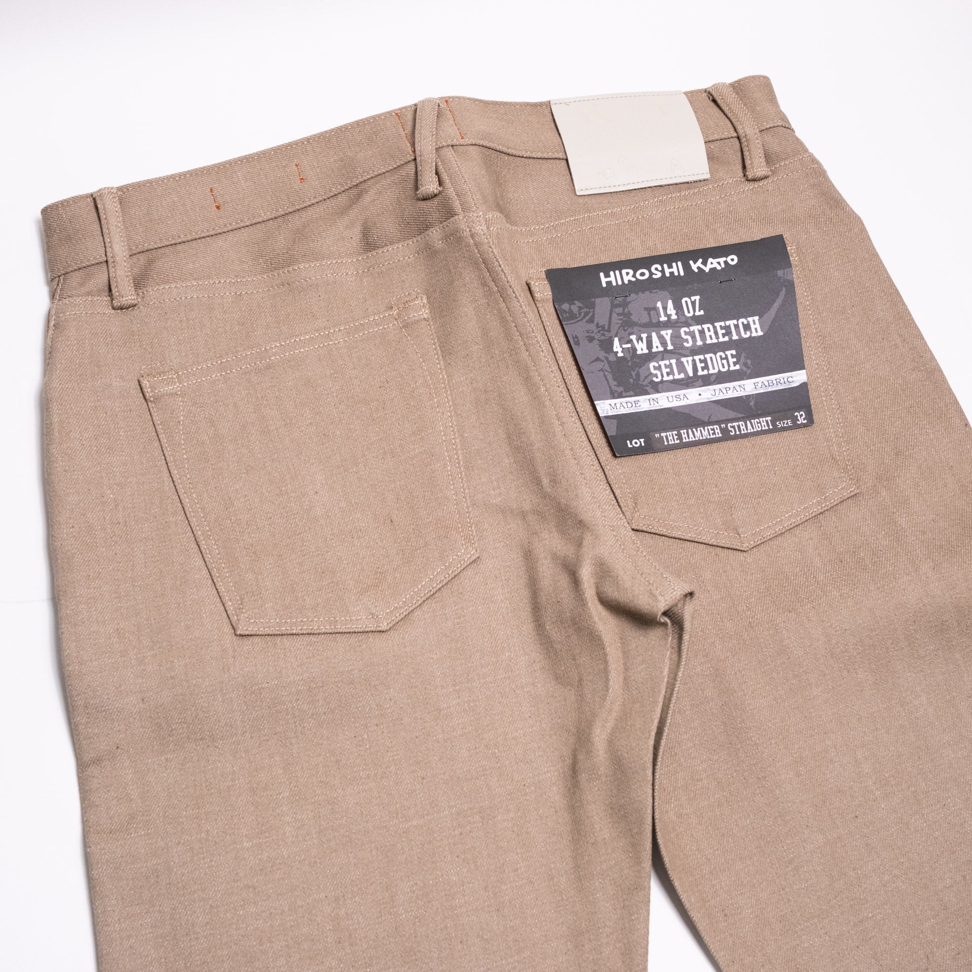 The Hammer 14oz Selvedge Denim Army Beige Raw