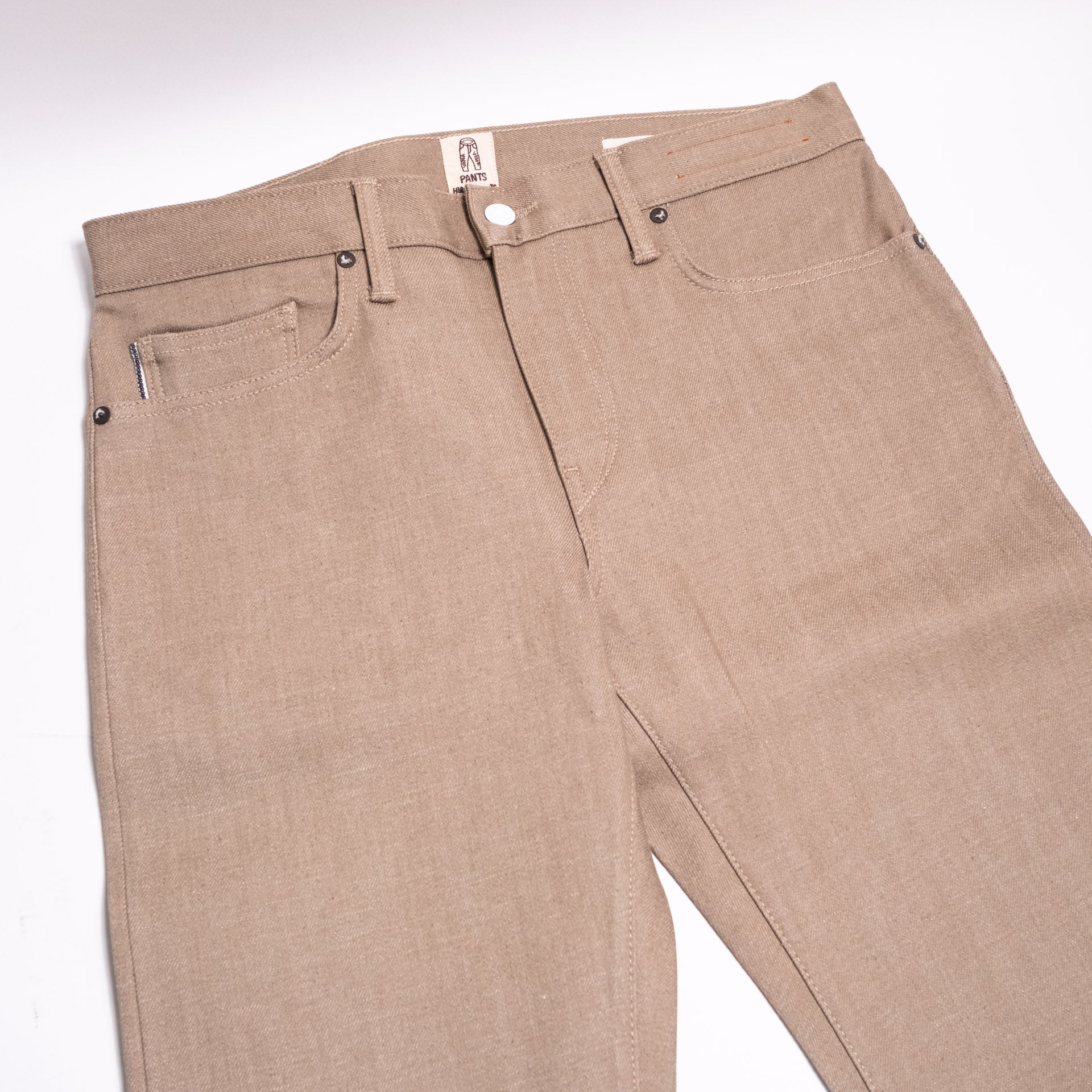 The Hammer 14oz Selvedge Denim Army Beige Raw