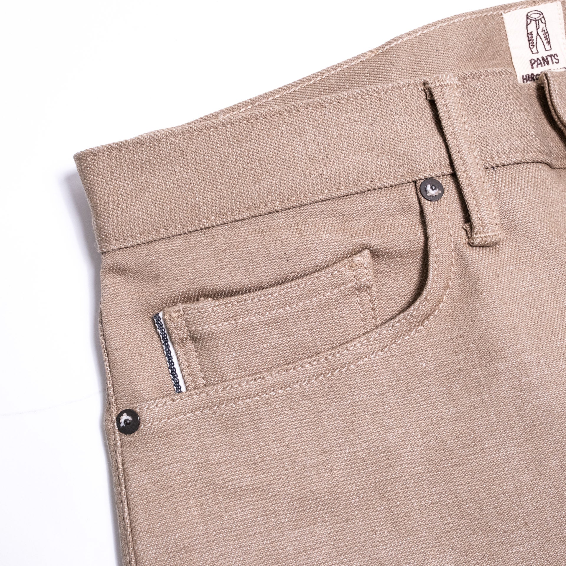 The Hammer 14oz Selvedge Denim Army Beige Raw