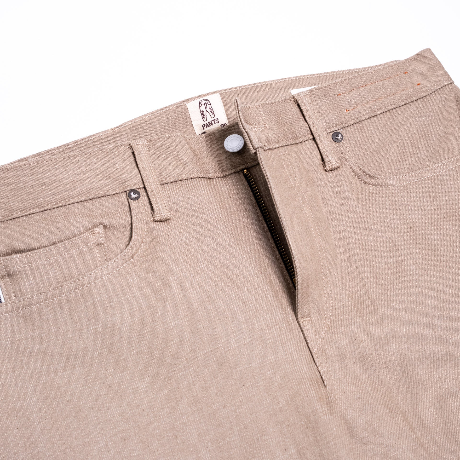 The Hammer 14oz Selvedge Denim Army Beige Raw