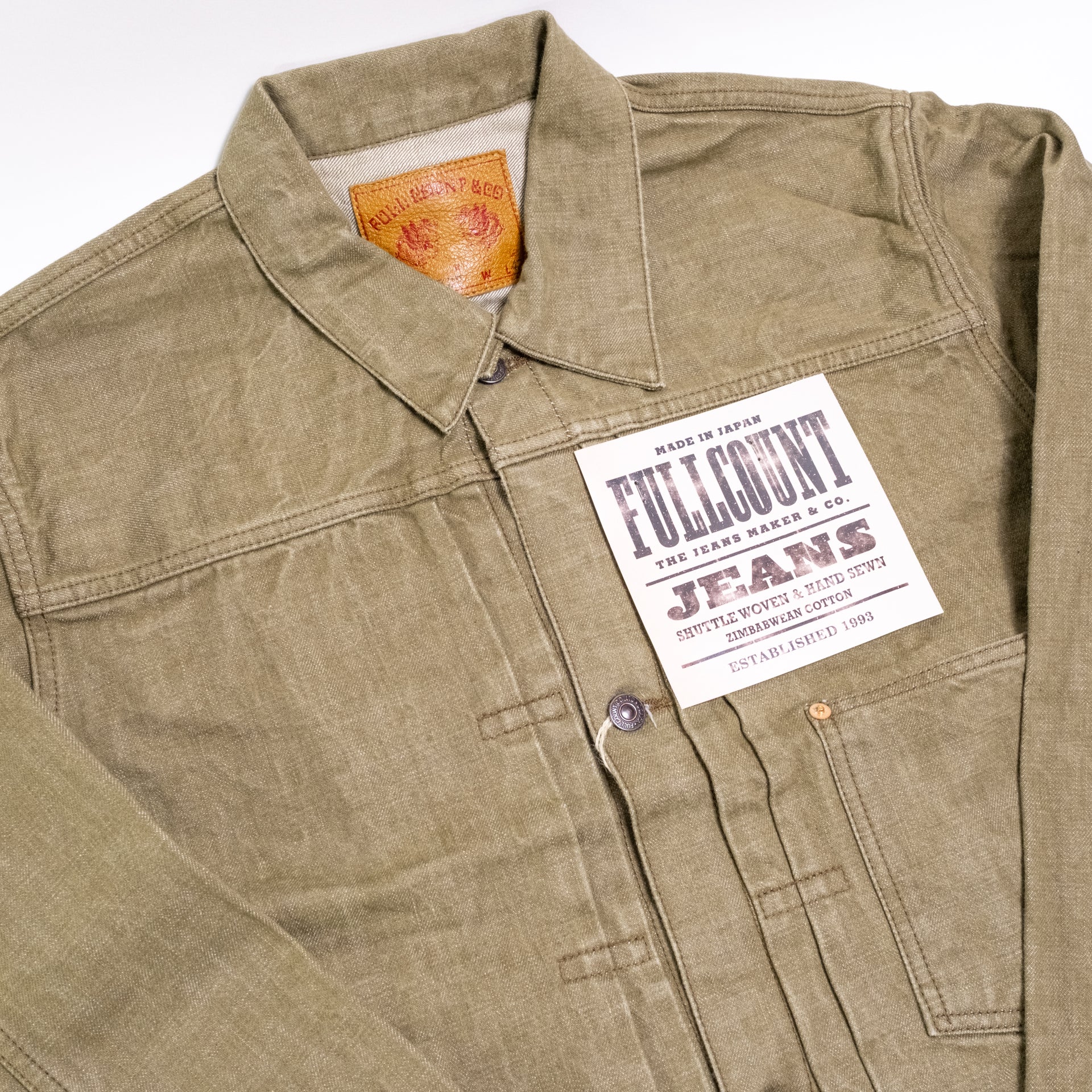 2107OD Type 1 Olive Drab Denim Jacket (Limited Union Show Piece)