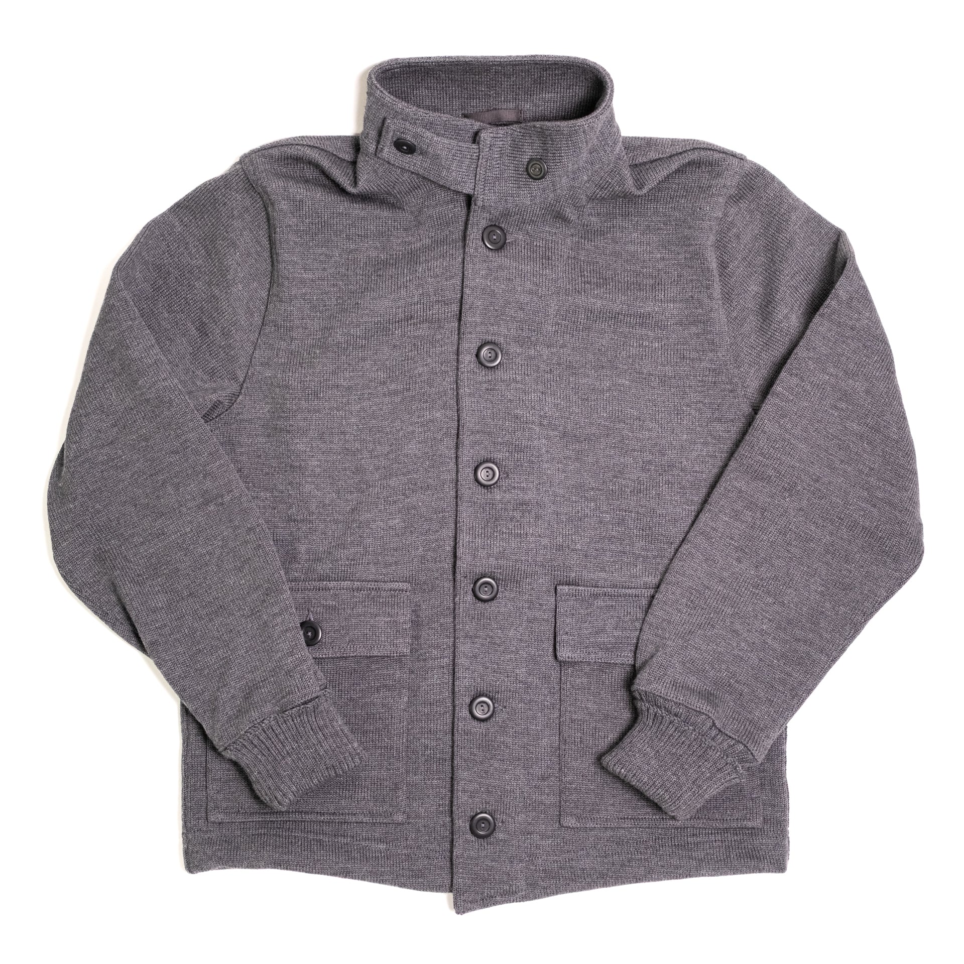 Submariner Sweater Coat Charcoal