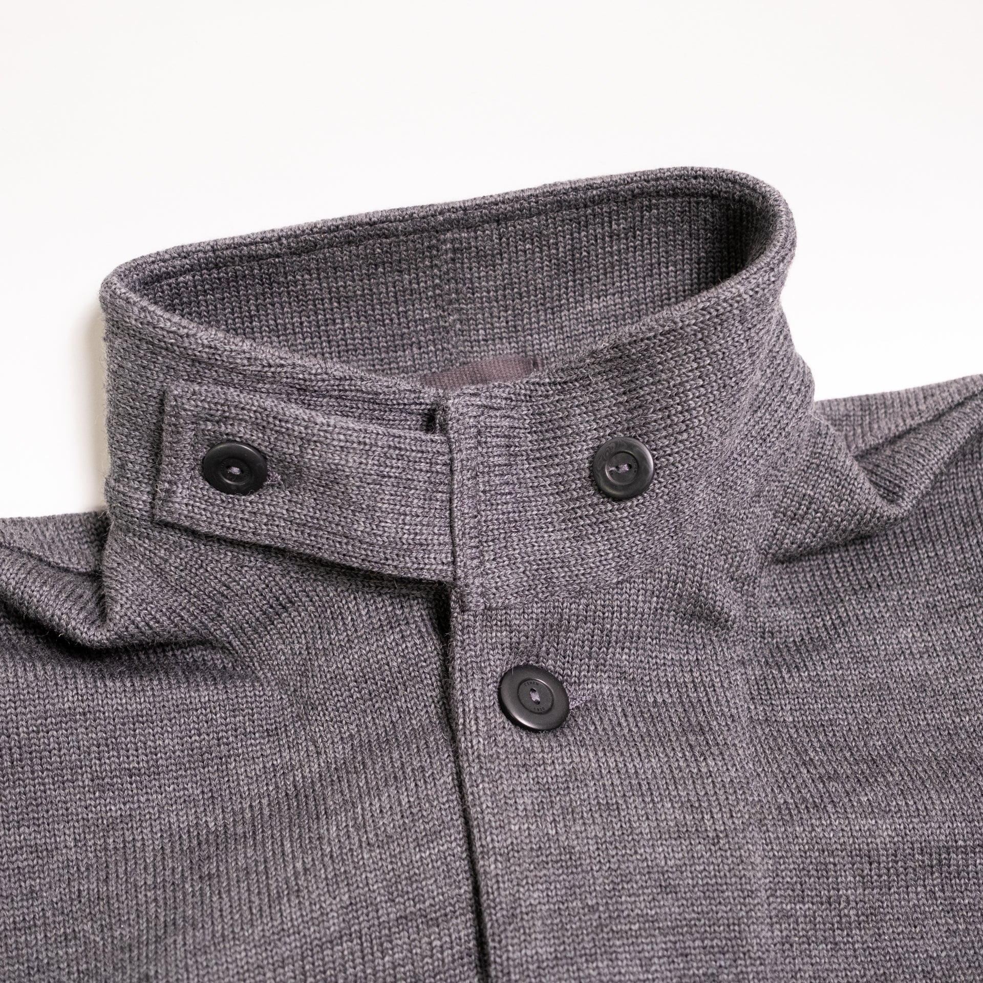 Submariner Sweater Coat Charcoal