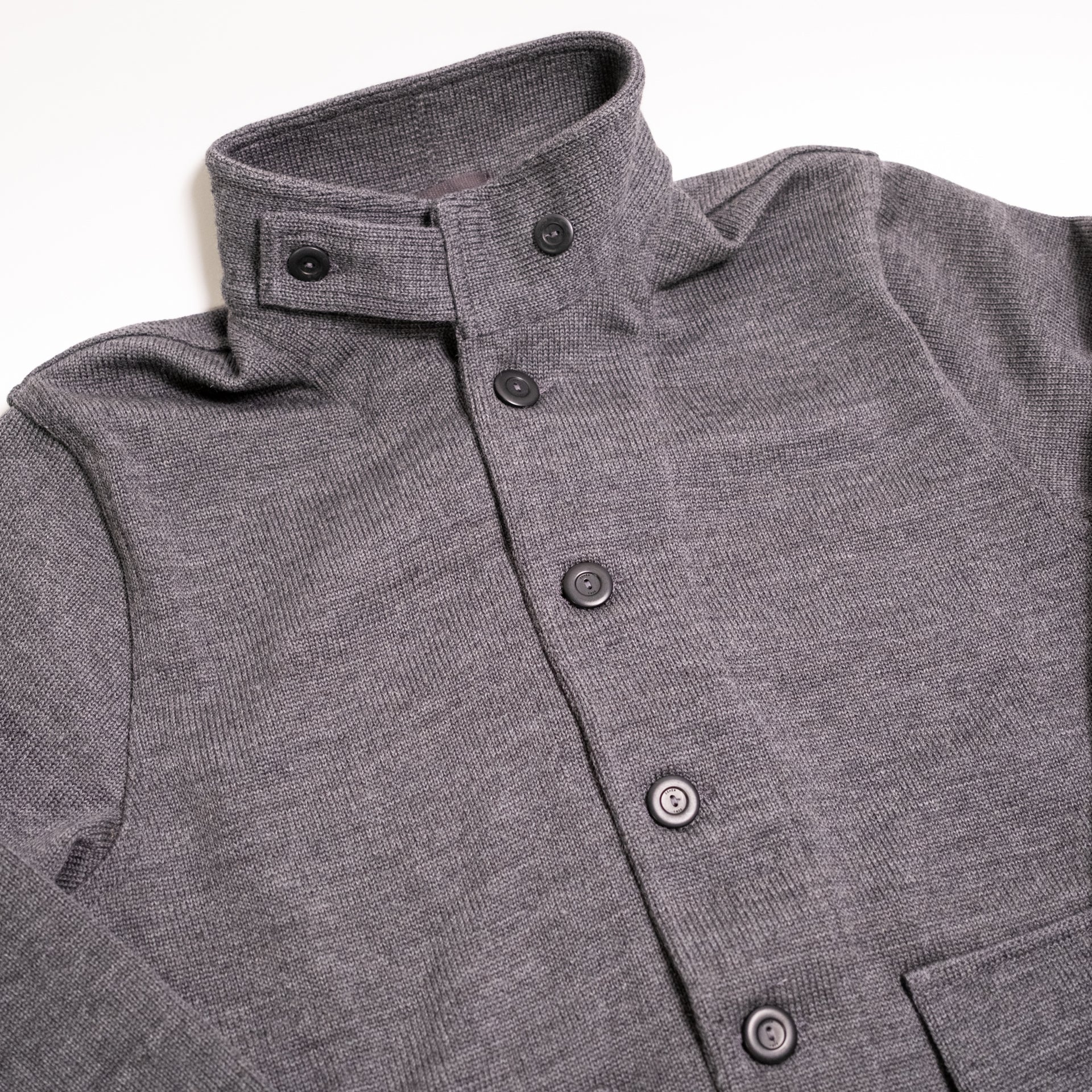 Submariner Sweater Coat Charcoal