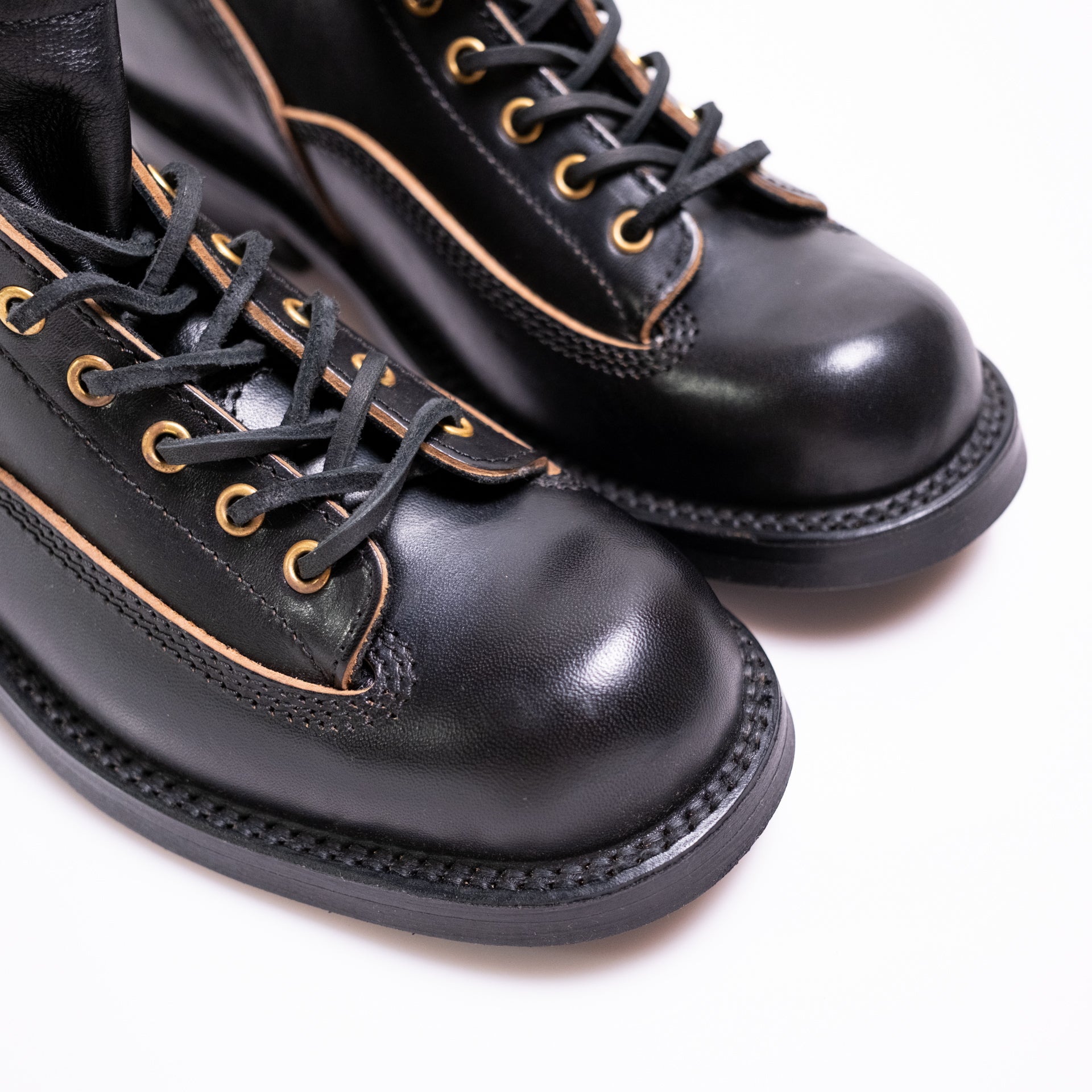 FN-FB-004 Horsehide Logger Boot Black