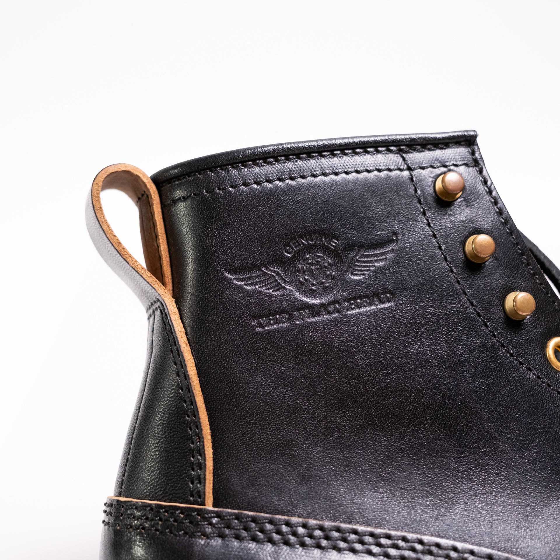 FN-FB-004 Horsehide Logger Boot Black