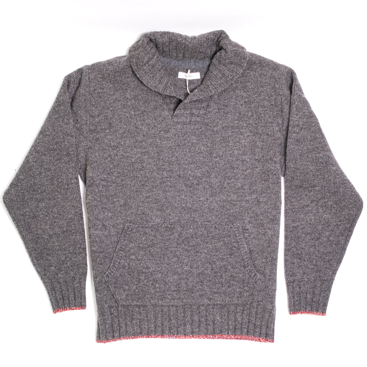 Shawl Collar Sweater Charcoal