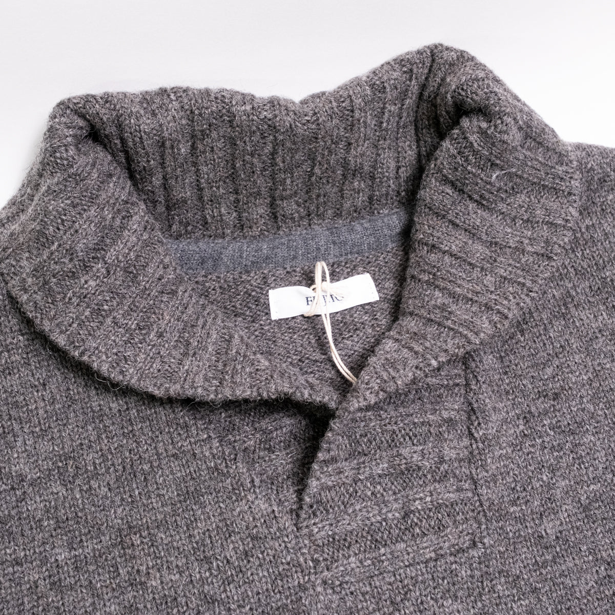 Shawl Collar Sweater Charcoal