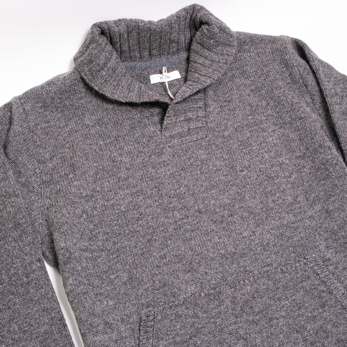 Shawl Collar Sweater Charcoal