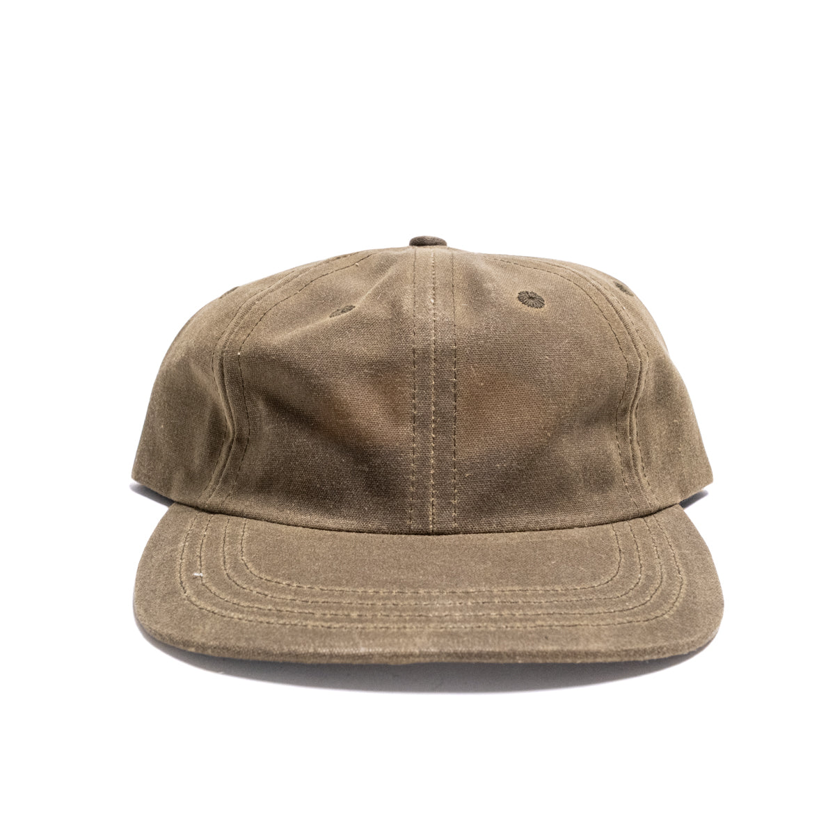 Unstructured Baseball Hat Wax Cotton Loden