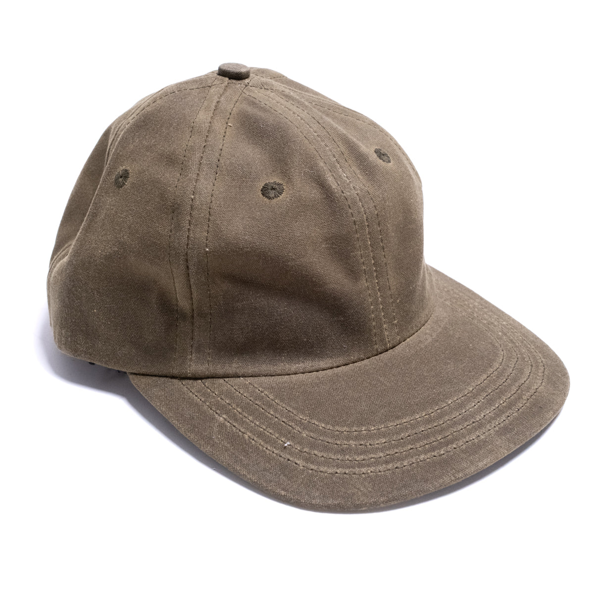Unstructured Baseball Hat Wax Cotton Loden