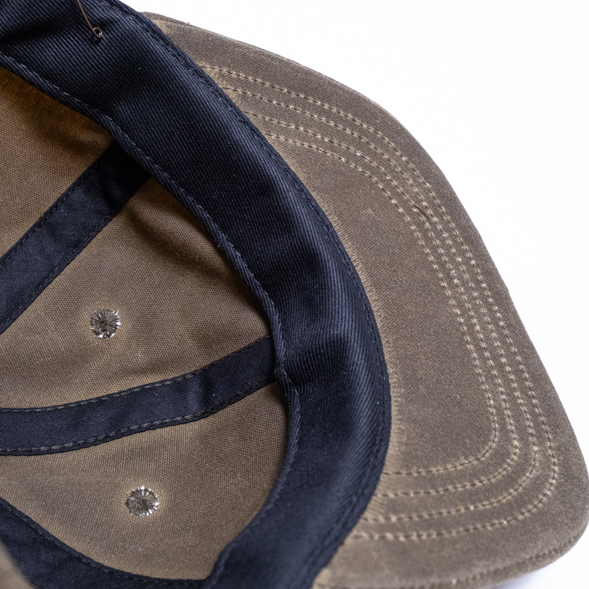 Unstructured Baseball Hat Wax Cotton Loden