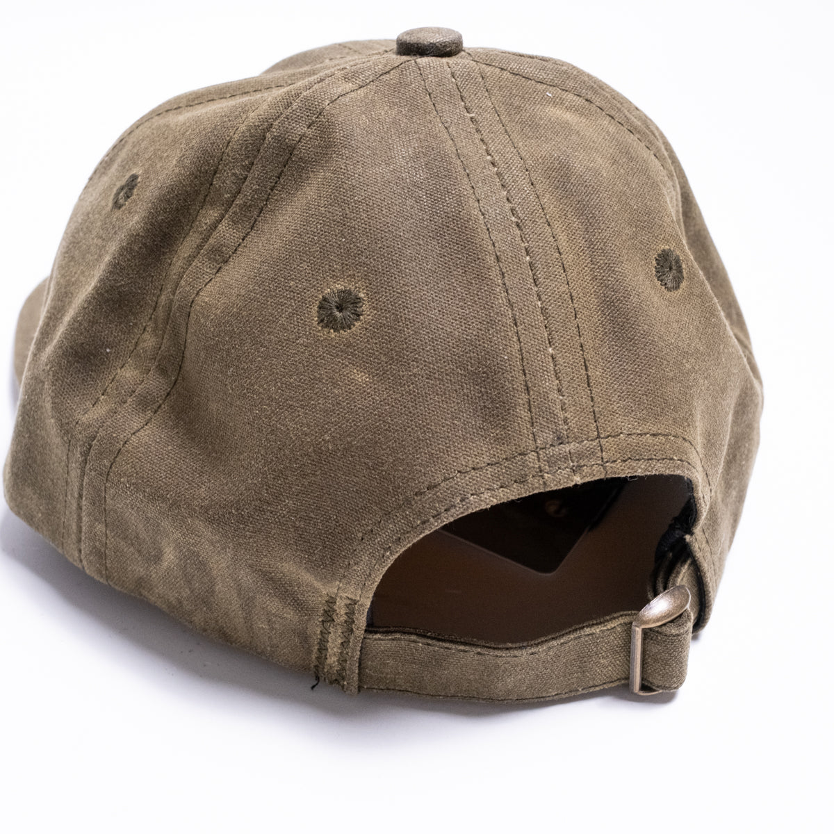 Unstructured Baseball Hat Wax Cotton Loden
